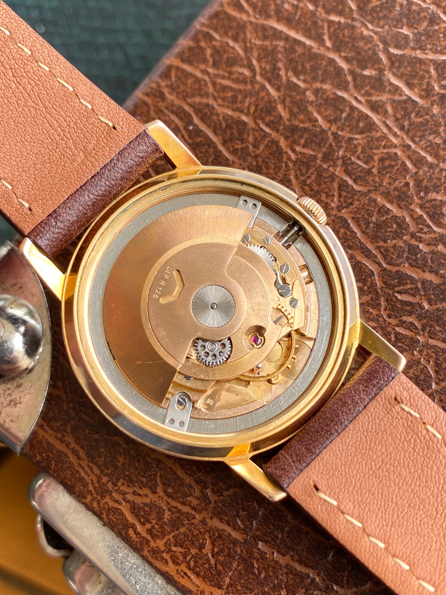 LIP France Automatic R126 - Montre Vintage Mécanique Plaqué Or Rose - 1960