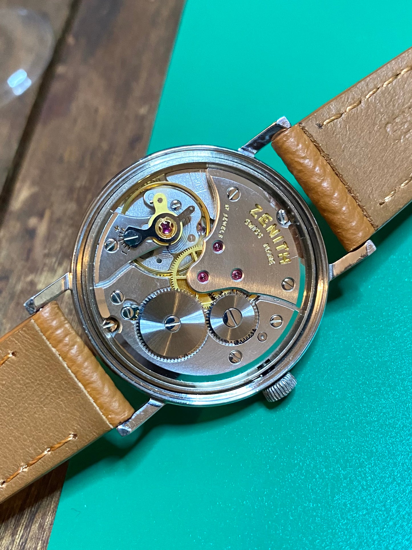 Zenith Suisse Montre Vintage Mécanique Calibre 2542 - Chiffres Romains - 1960 + Boucle