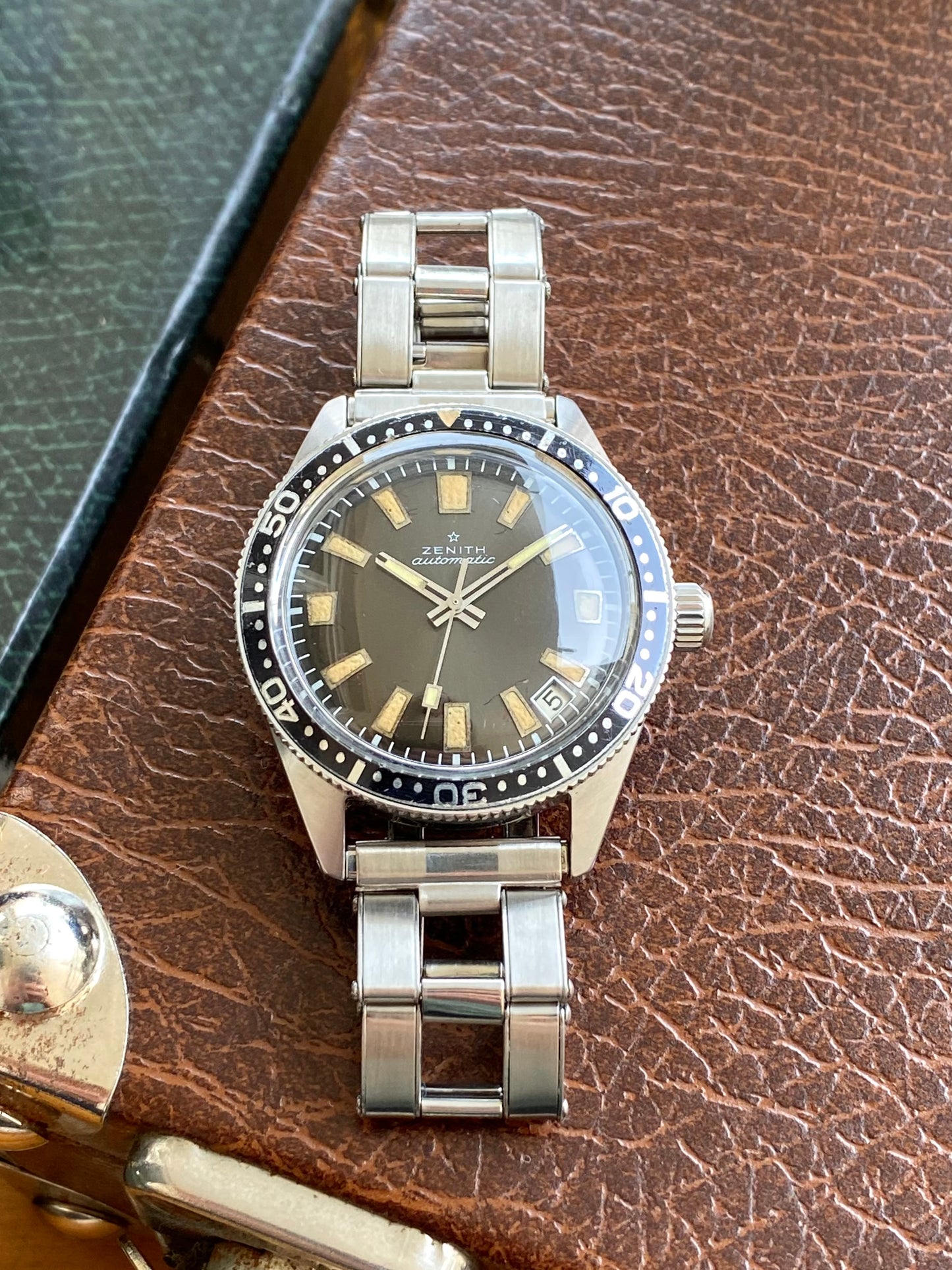 Zenith Skin Diver - Montre Vintage Plongée Automatic Cal. 2542PC 1960