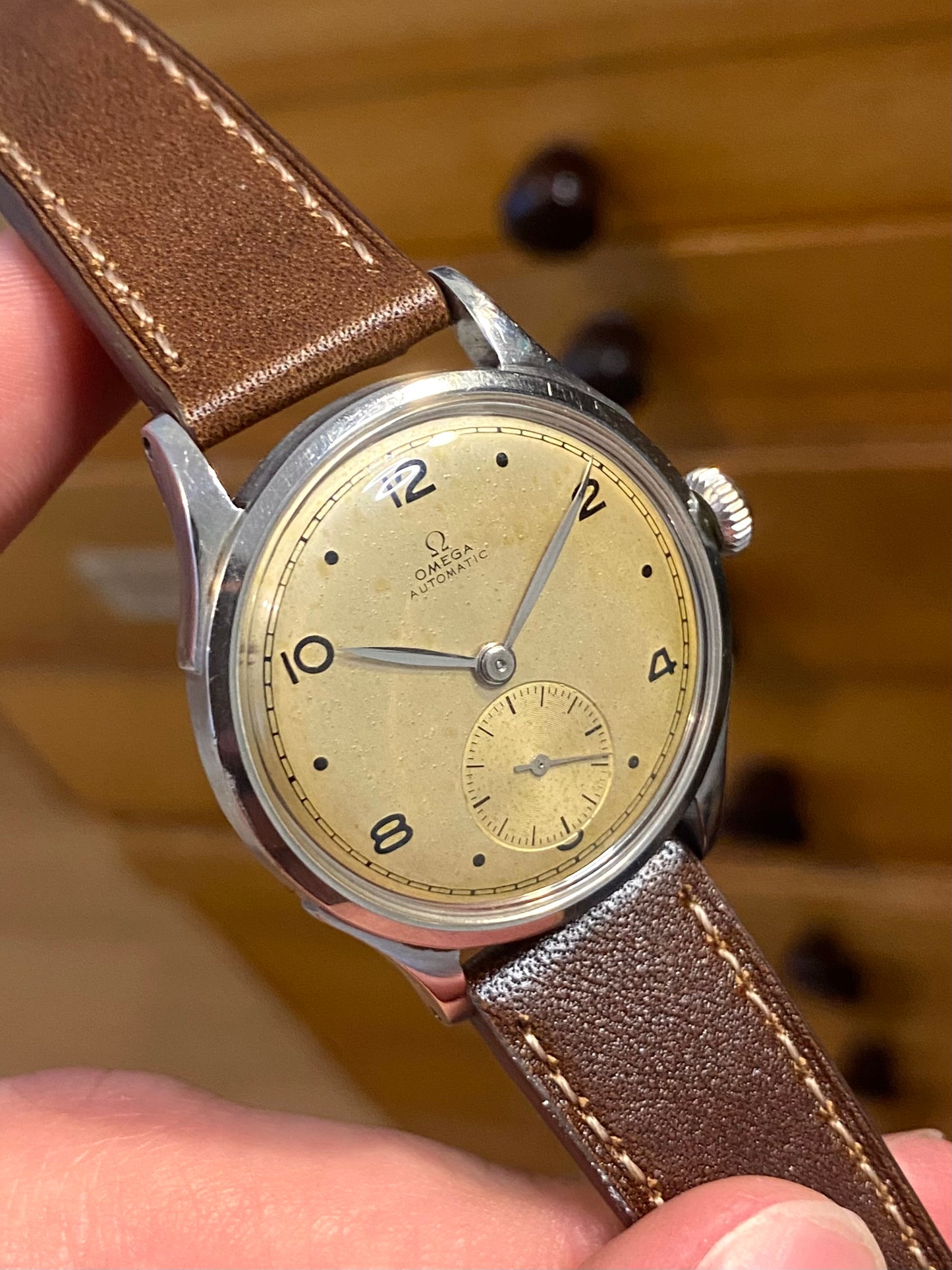 Omega Bumper Automatic Ref. 2375 Montre Vintage Mécanique Patinée 28.10RA - 1945