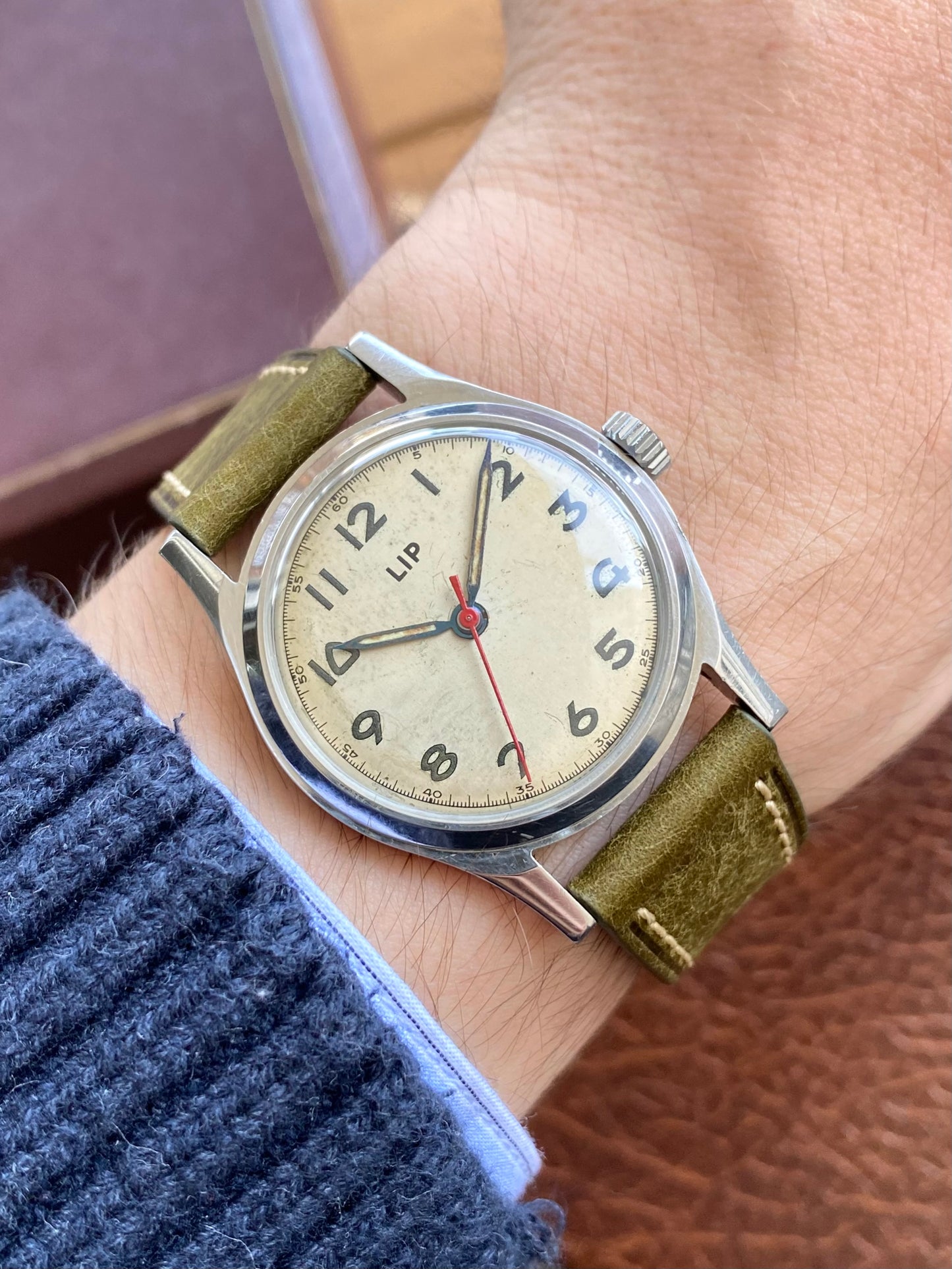 LIP R25 Made In France - Montre Militaire (Civile) Mécanique Vintage - R25 1940