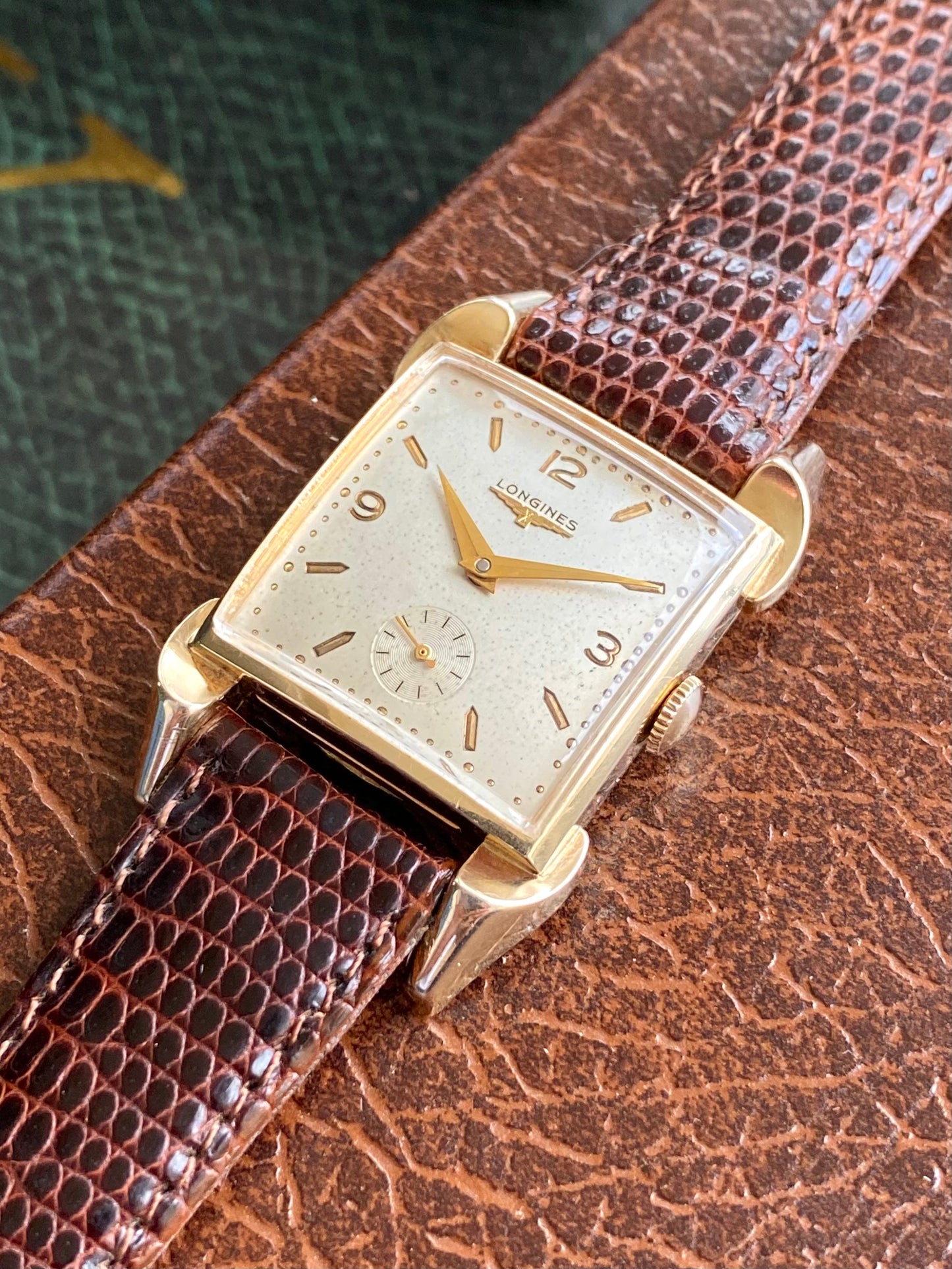 Longines 23z 10k GoldFilled Carré - Montre Vintage Mécanique 1953