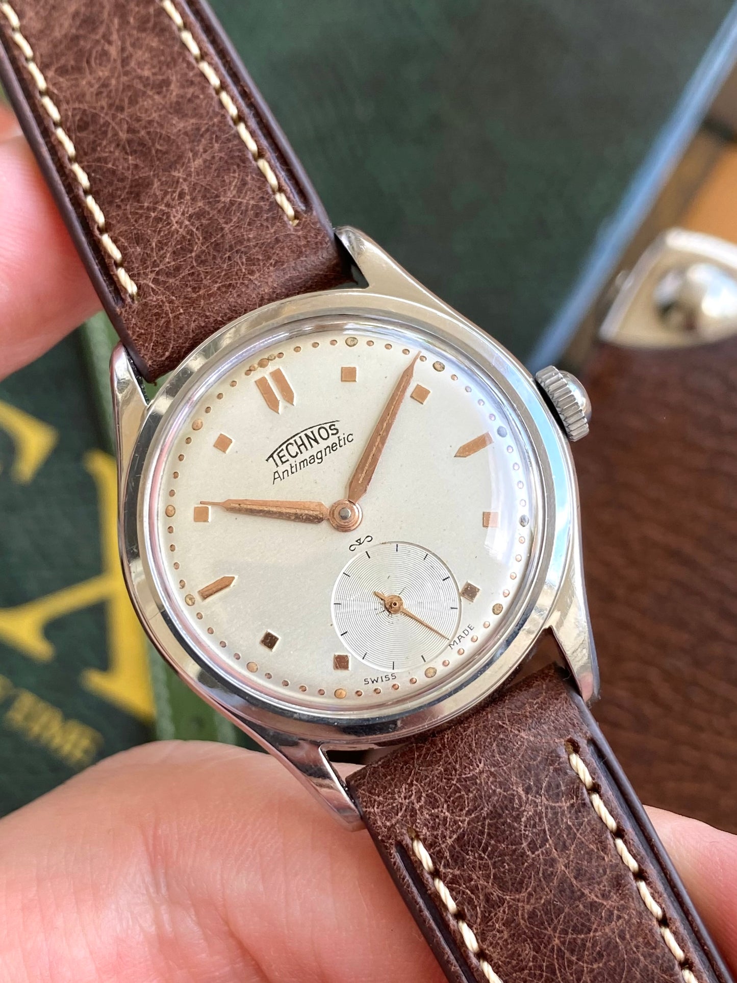 Technos Swiss Montre Vintage Mécanique Acier - 1950