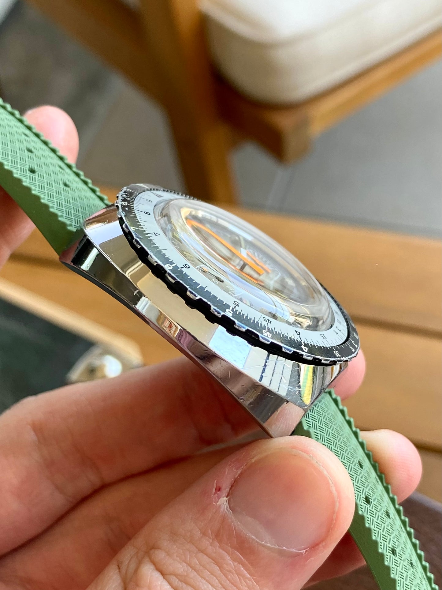 Difor France Montre Chronographe Mécanique Valjoux 7734 de Plongée 1970