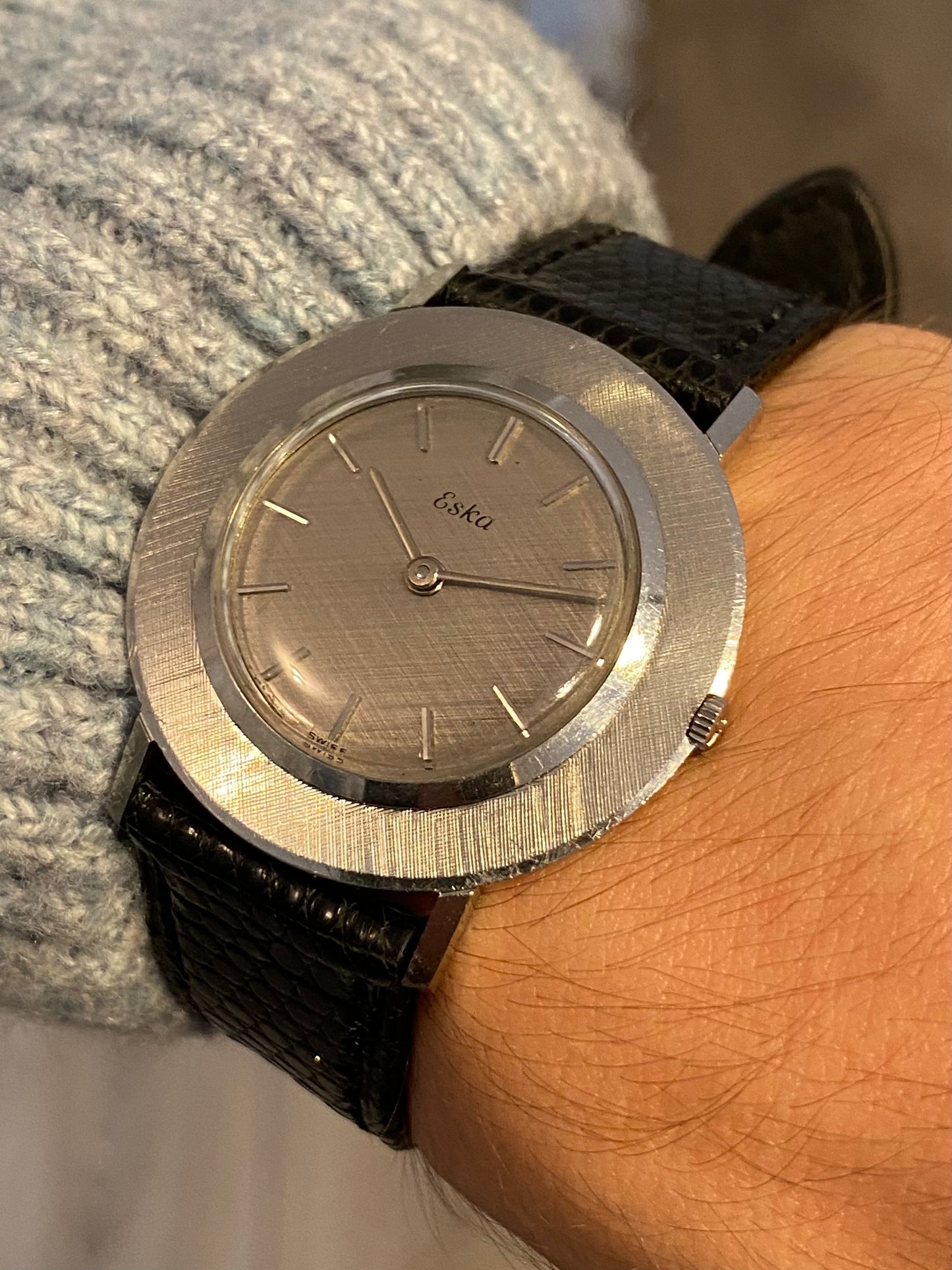 Eska Disco Volante "Soucoupe" Montre Vintage Mécanique Suisse 1960