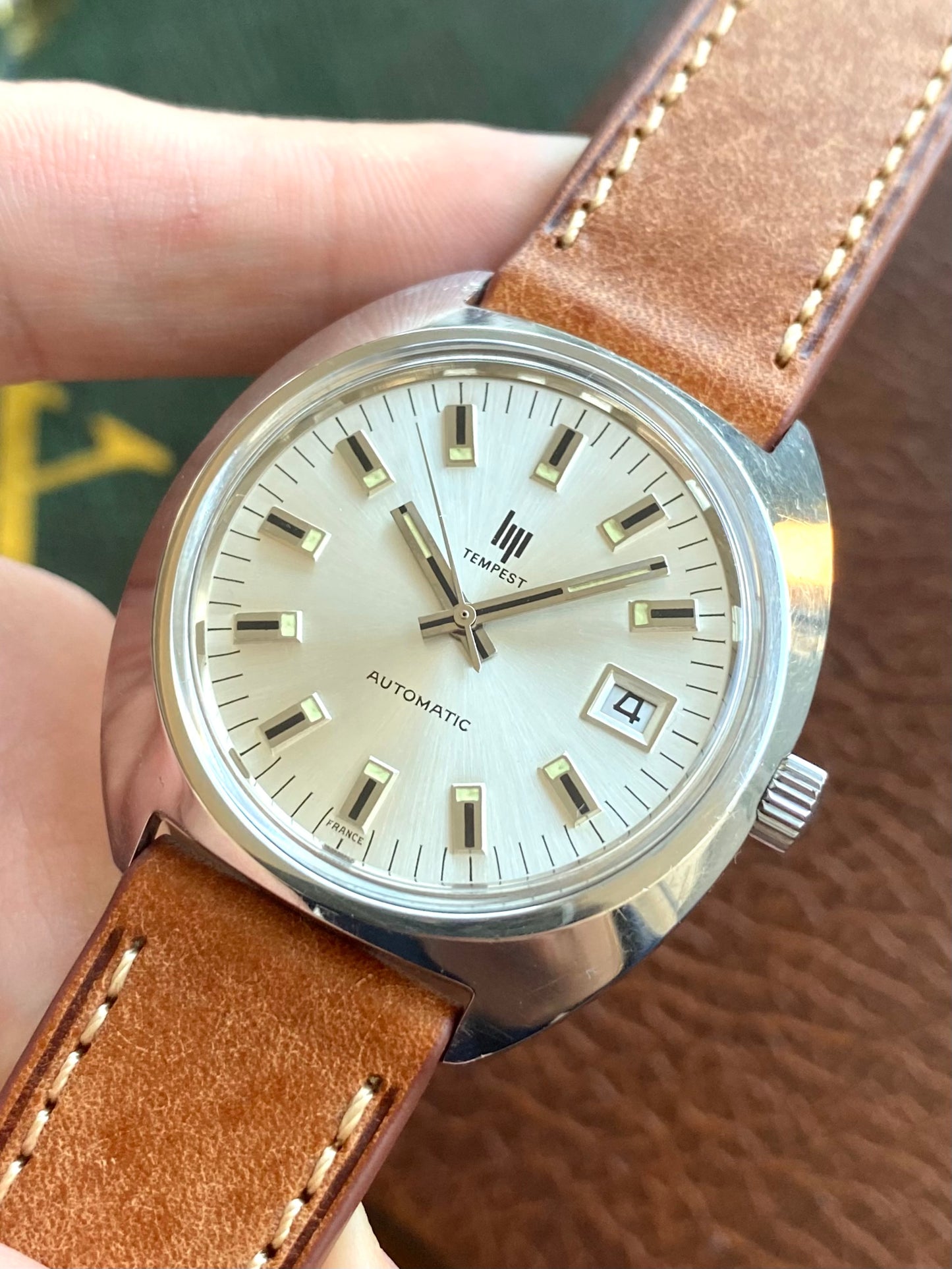 LIP Tempest Automatic Date - Duromat 7525/2 - Montre Vintage Mécanique Acier 1970