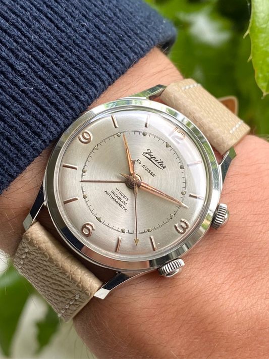 Jupiter Montre Ébauche Suisse Sonnerie Alarm AS.1475 Vintage Mécanique 1960