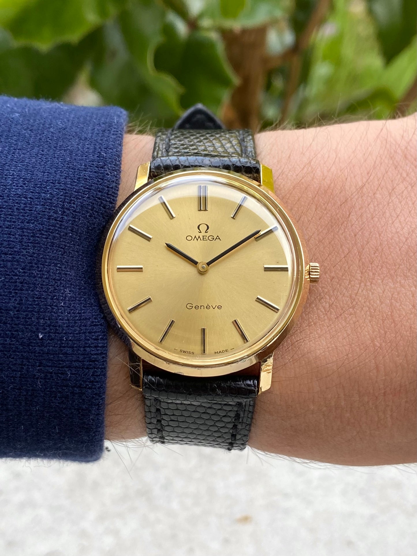 Omega Genève Montre Vintage Mécanique Plaqué Or 111.0106 Cal.625