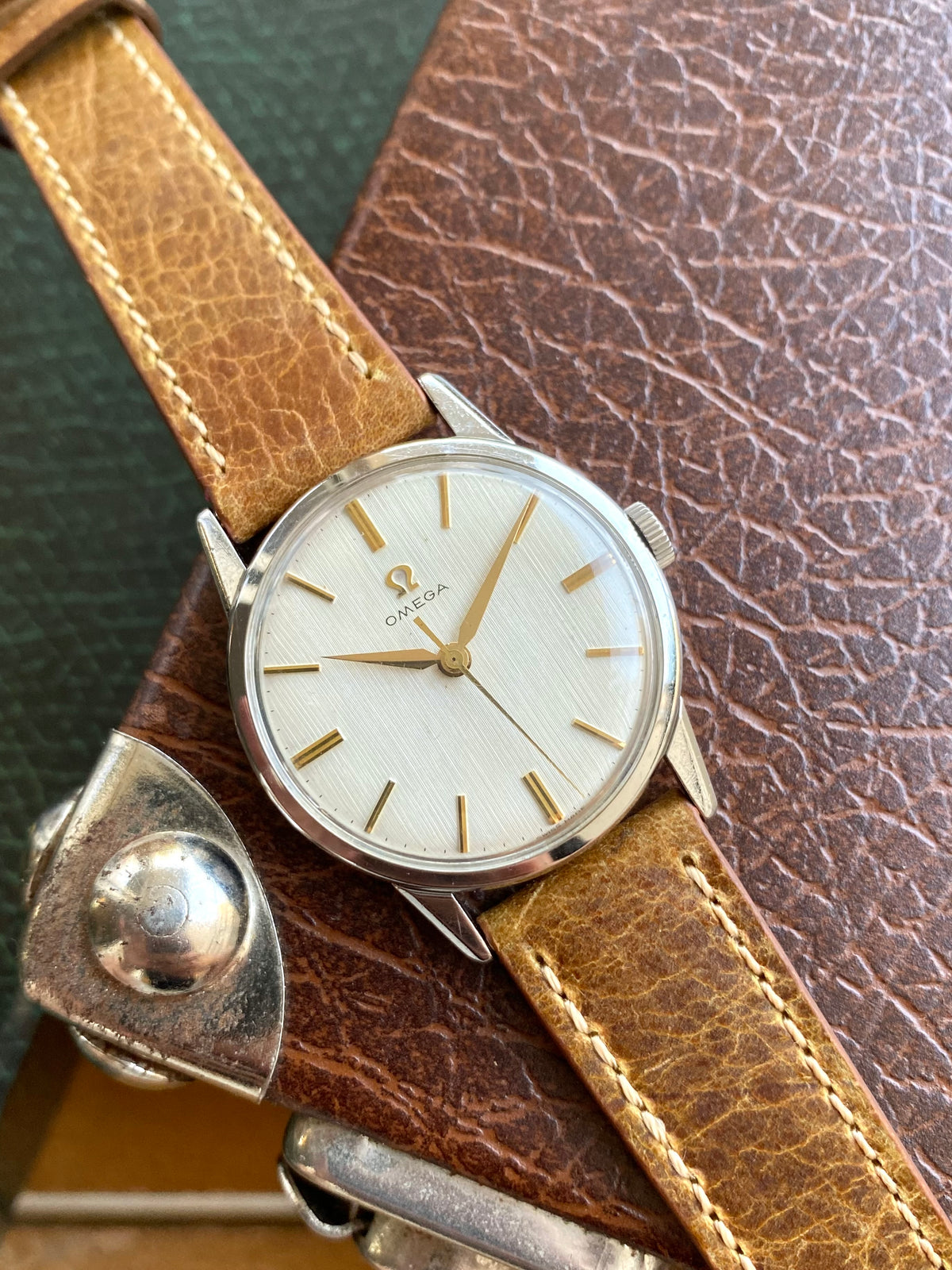 Omega Cal.285 - Montre Vintage Mécanique Ref.14714-1SC Acier - Cadran LIN 1960