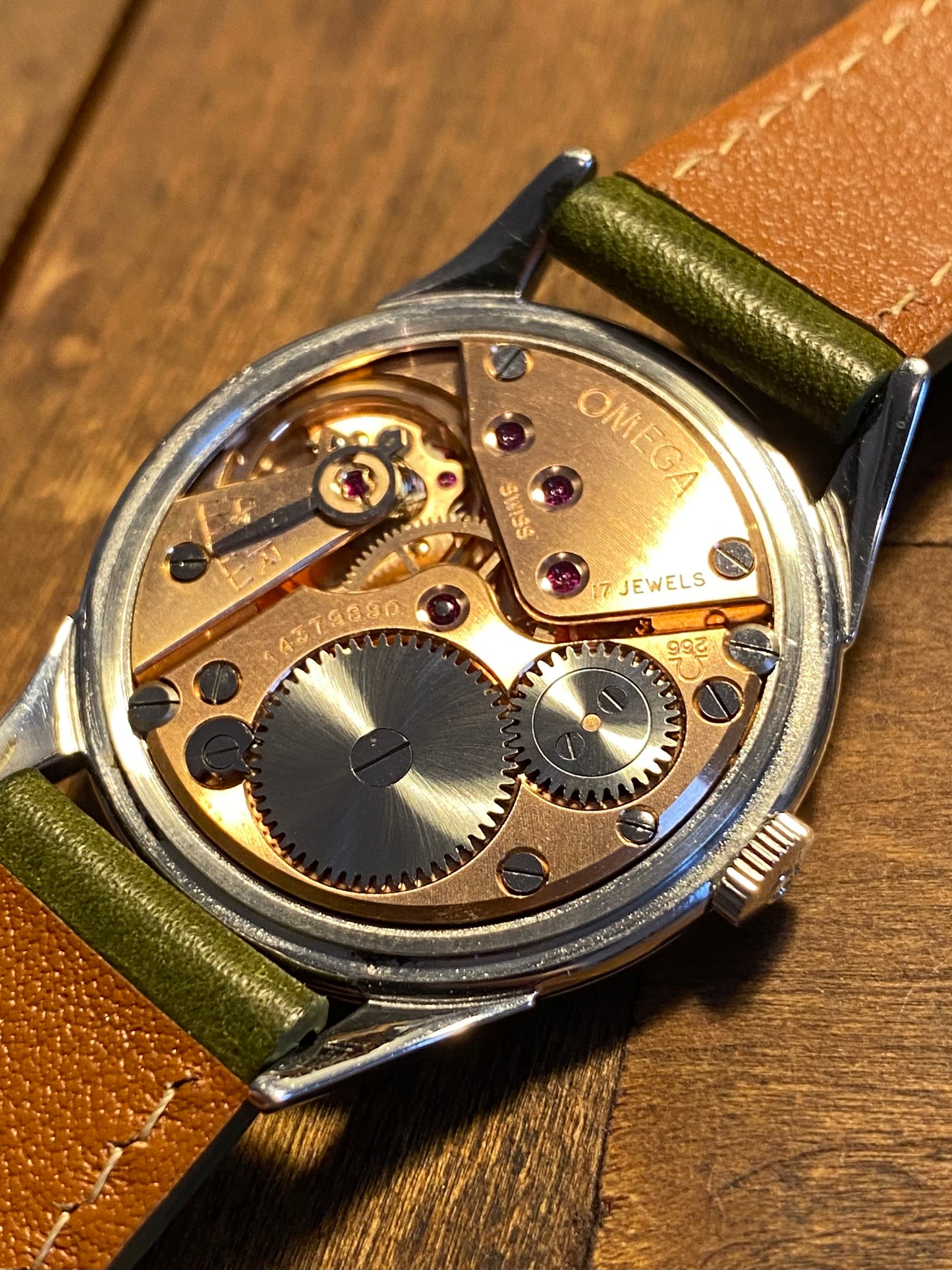Omega 2605-16 Cadran Nid D’abeille "Honey Comb" Cal.266 Montre Vintage Mécanique 1954