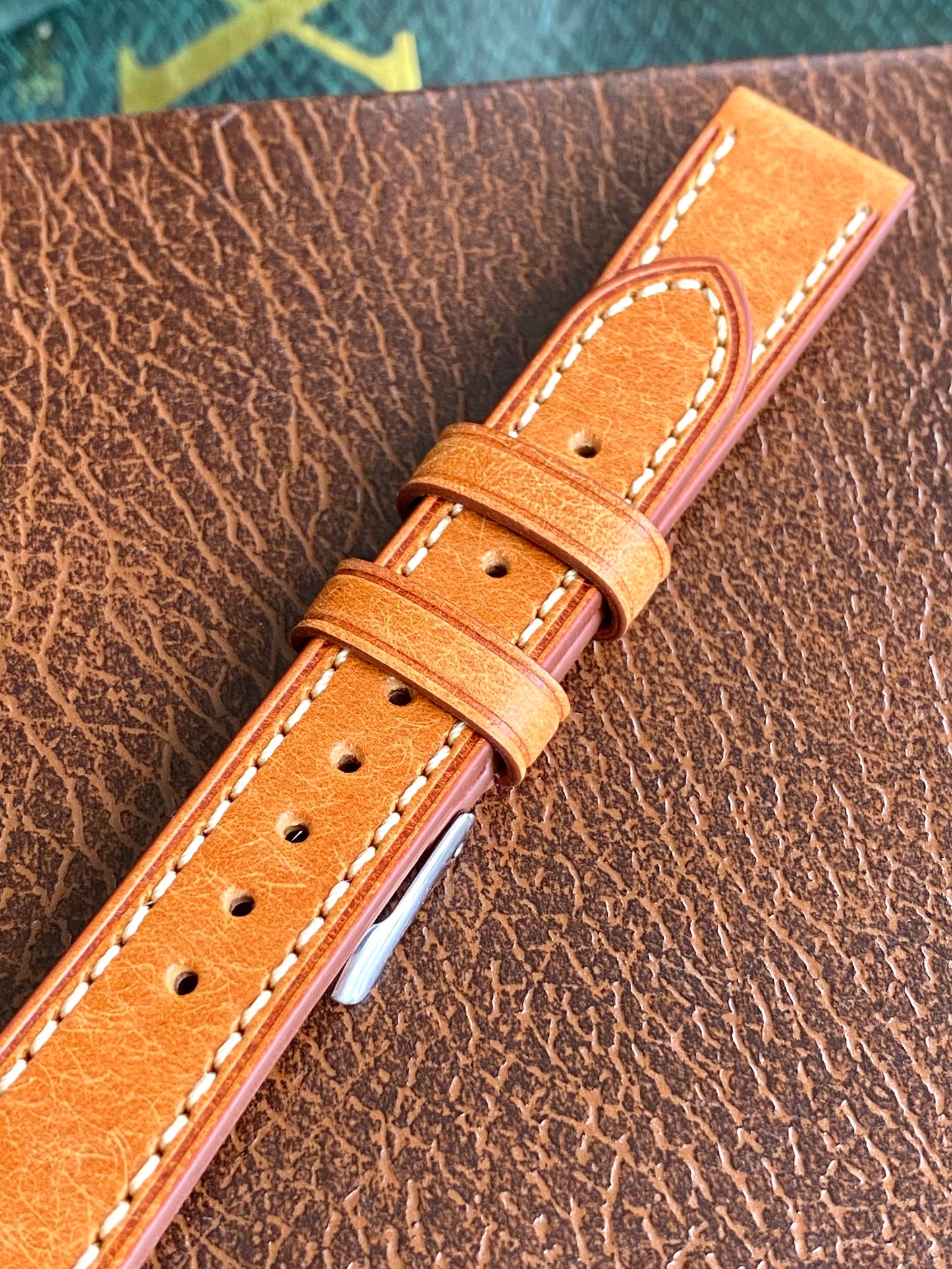 Bracelet de Montre Vintage - BRUN 18mm - Cuir Véritable de Haute Qualité