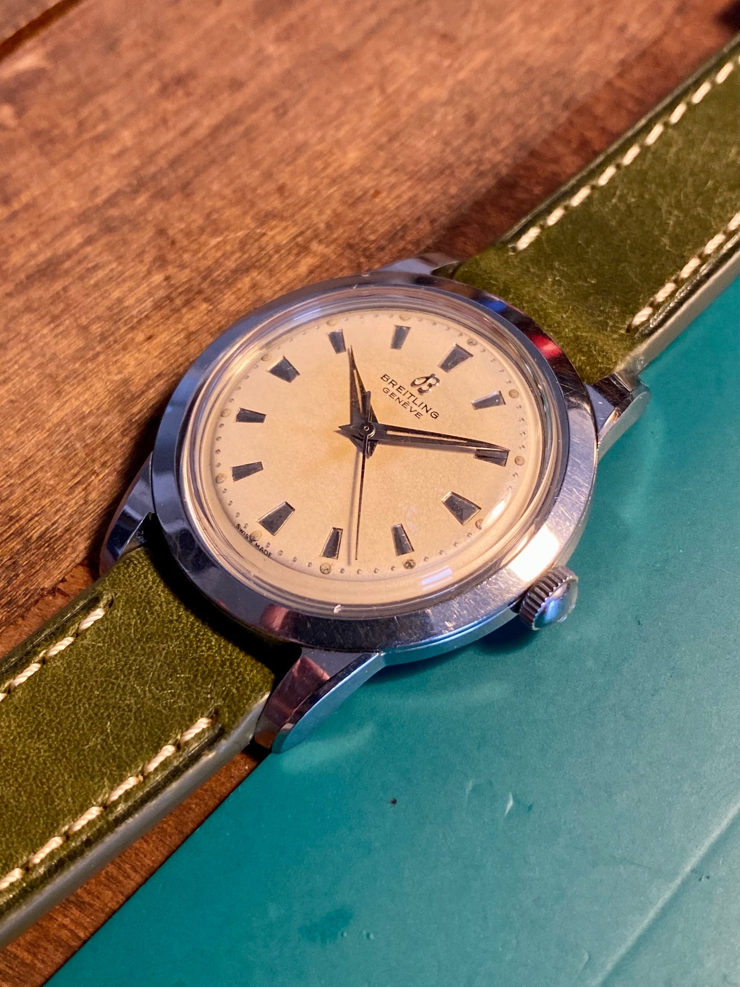 Breitling Genève Venus 220 Réf. 2907 Montre Vintage Mécanique 1960