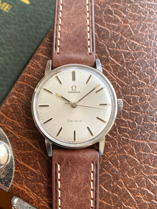 Omega Genève Transition Seamaster - Ref. 135.00011 Montre Vintage Mécanique Cal.601 Acier - 1967