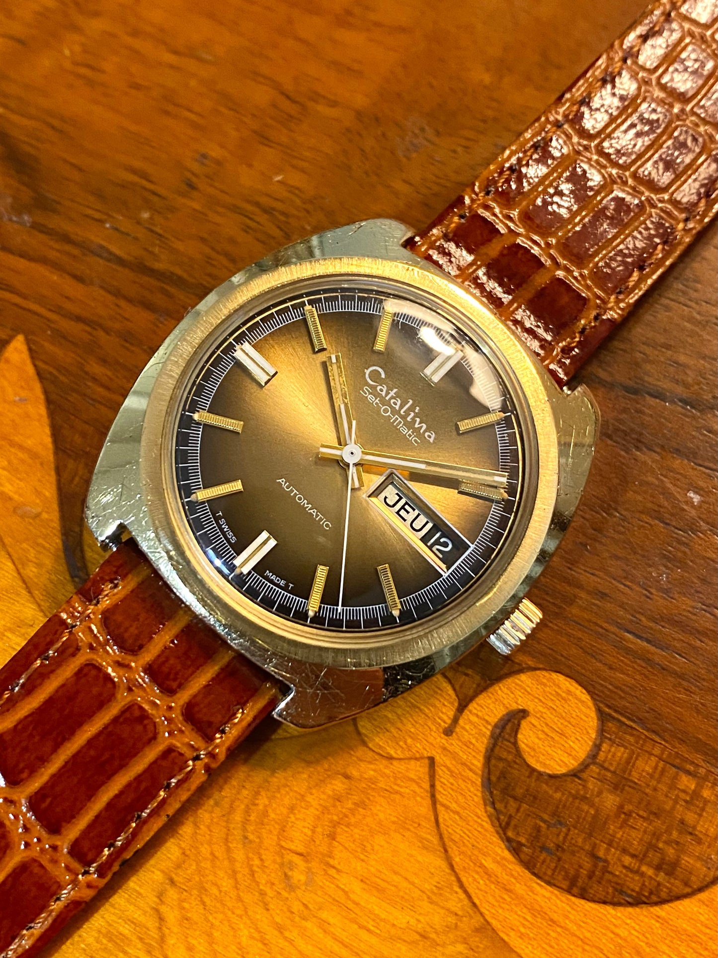 Catalina (Bulova - Caravelle) Set-O-Matic Montre Vintage Automatic 1970