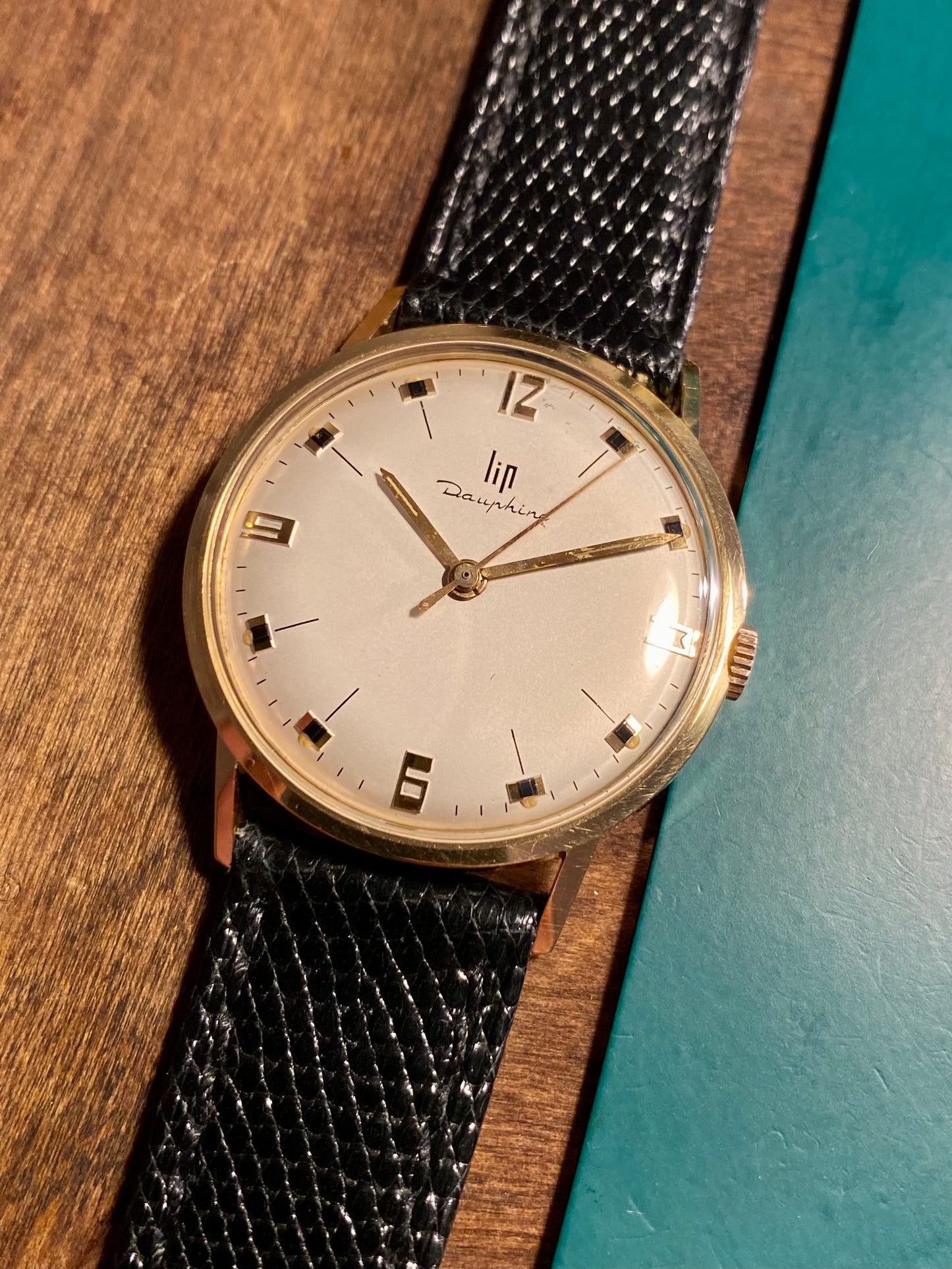 LIP Dauphine Or Jaune 18k 750/1000 Montre Vintage R016 Mécanique 1960