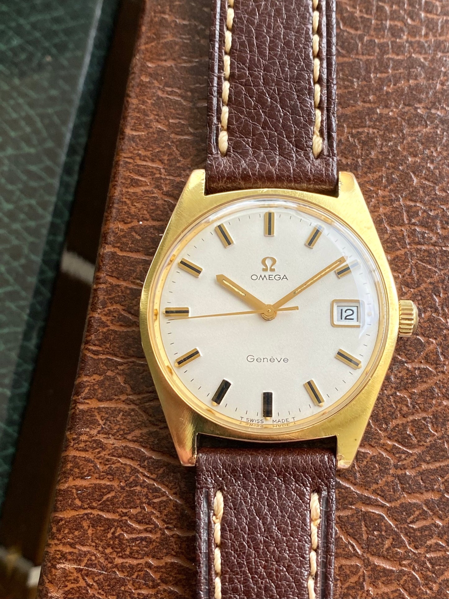 Omega Genève Plaqué Or - Cal. 613 Ref. 136.041 Montre Vintage Mécanique 1968