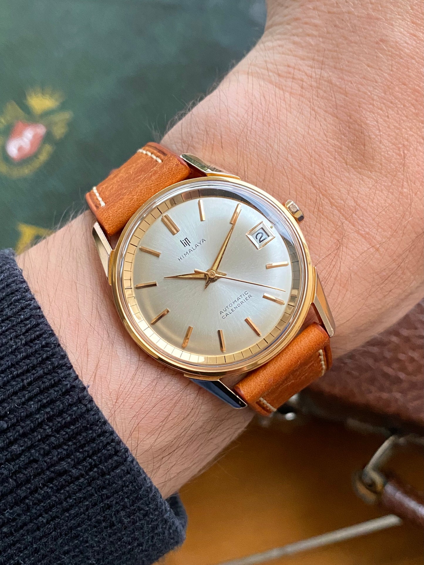 LIP Himalaya Automatic R153 Montre Vintage Mécanique Plaqué Or France 1960