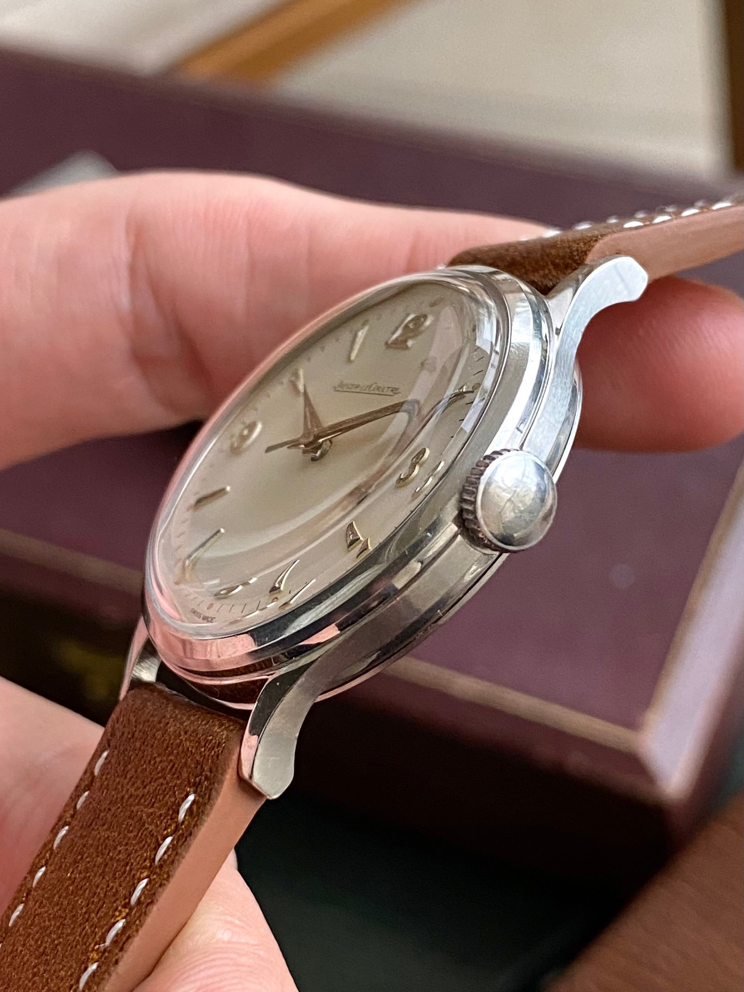 Jaeger-LeCoultre Calatrava - Montre Vintage Mécanique Suisse P478 Acier 1950