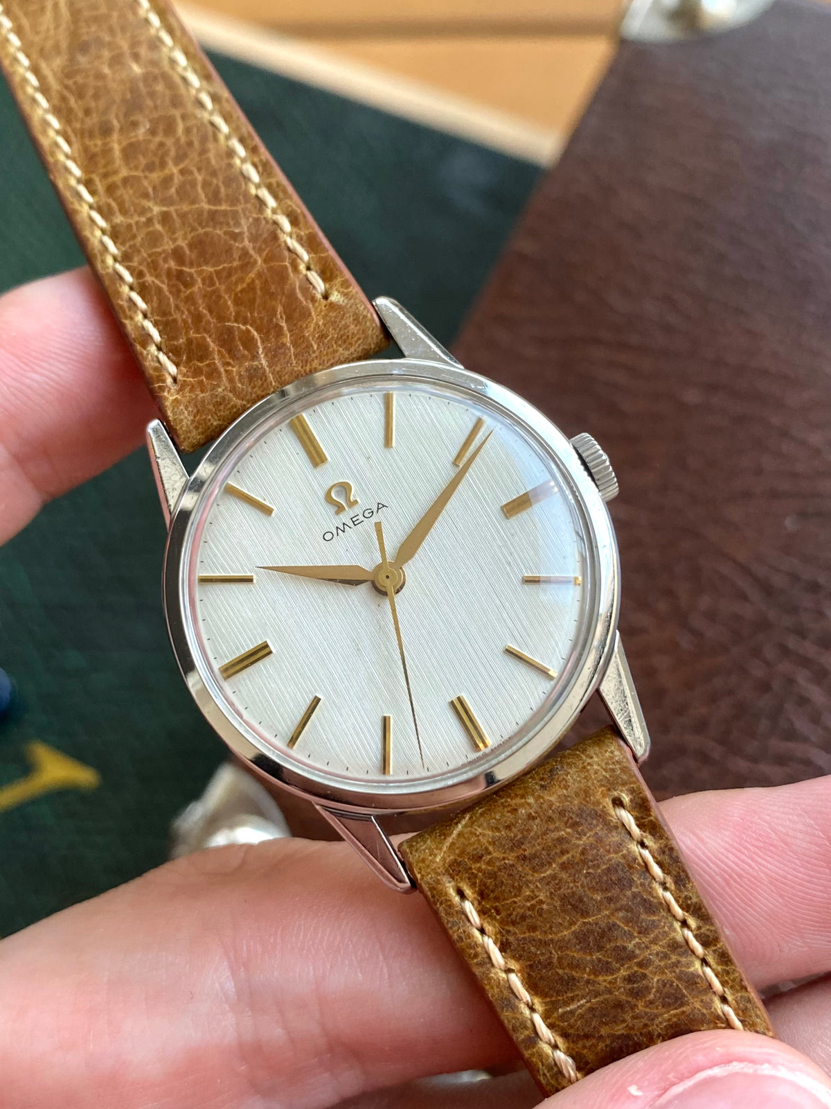 Omega Cal.285 - Montre Vintage Mécanique Ref.14714-1SC Acier - Cadran LIN 1960