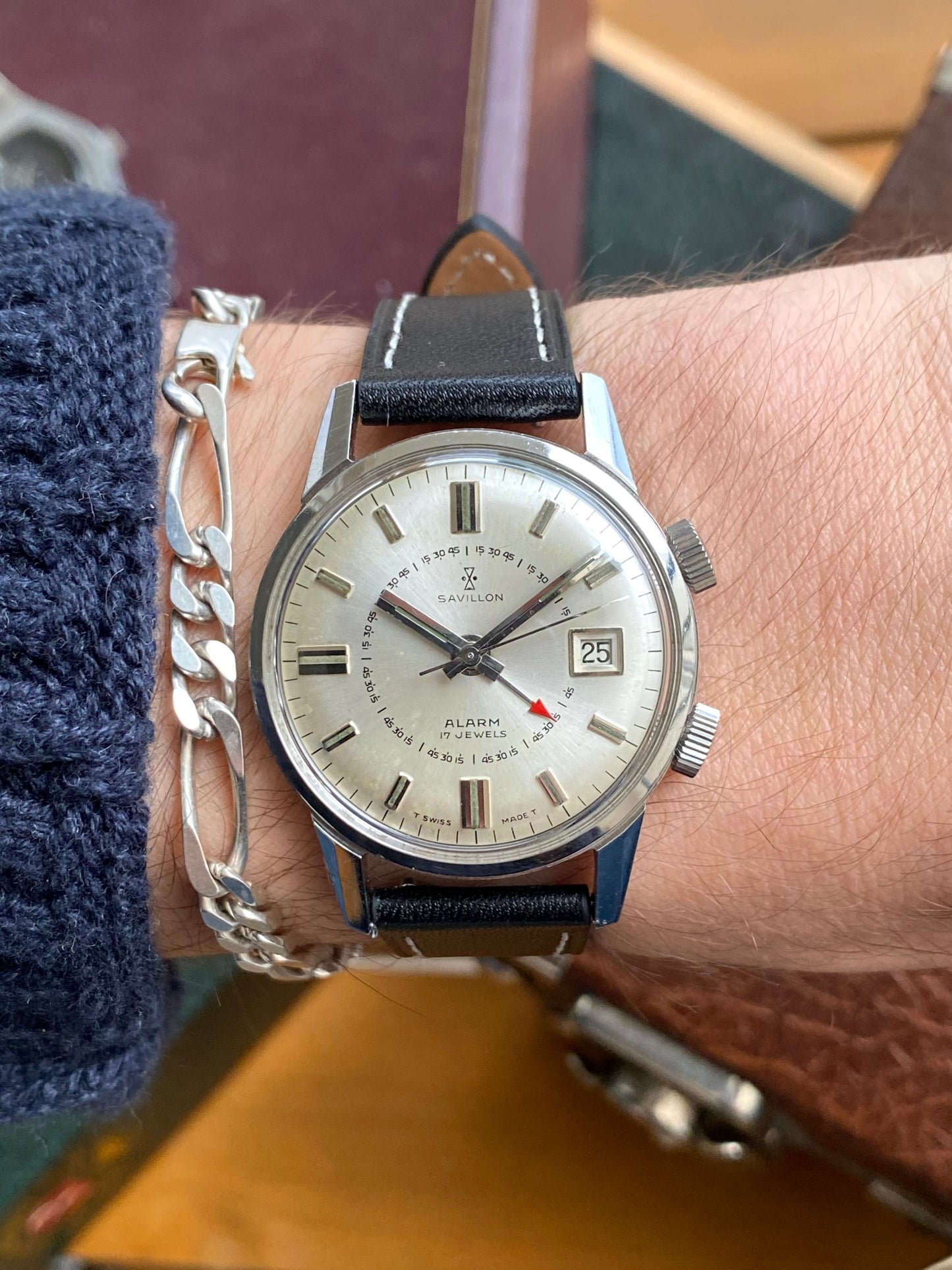 Savillon Alarm Montre Vintage Sonnerie Mécanique - Cal. As1568 Suisse - 1960