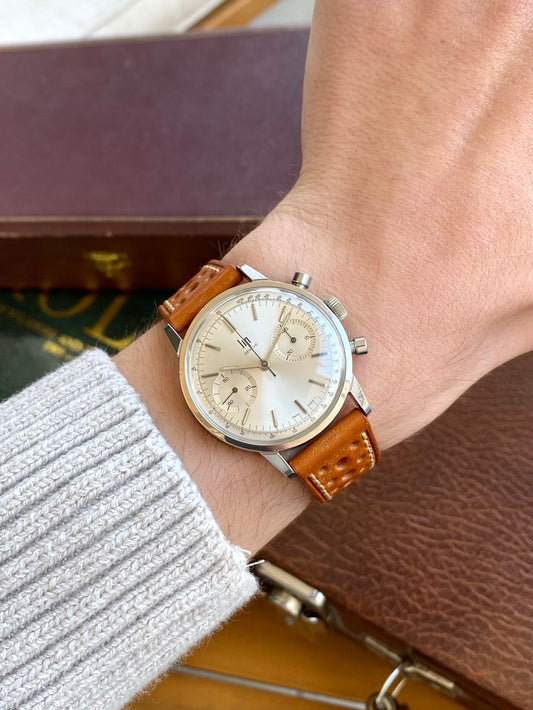 LIP Genève Chronographe RCH830 - Montre Vintage Mécanique - Boîtier Monobloc Acier - 1960