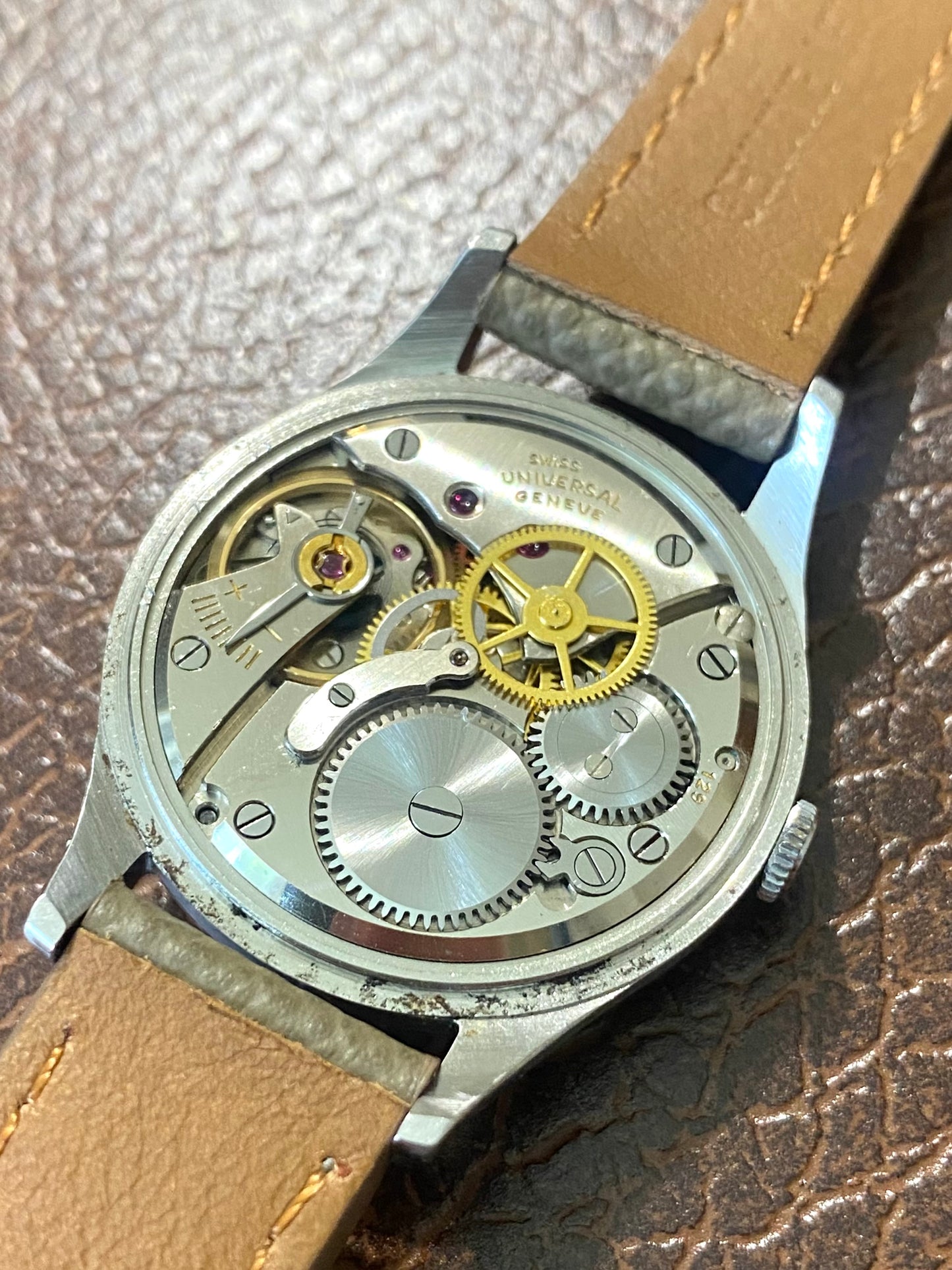 Universal Genève Calatrava Cal. 129 Montre Vintage Mécanique Acier 20410 - 1944