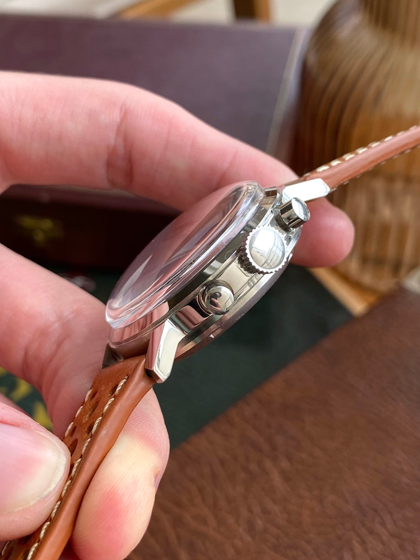 LIP x Dugena Chronographe Montre Vintage Mécanique France - Valjoux 7733 - Double Signature - 1970