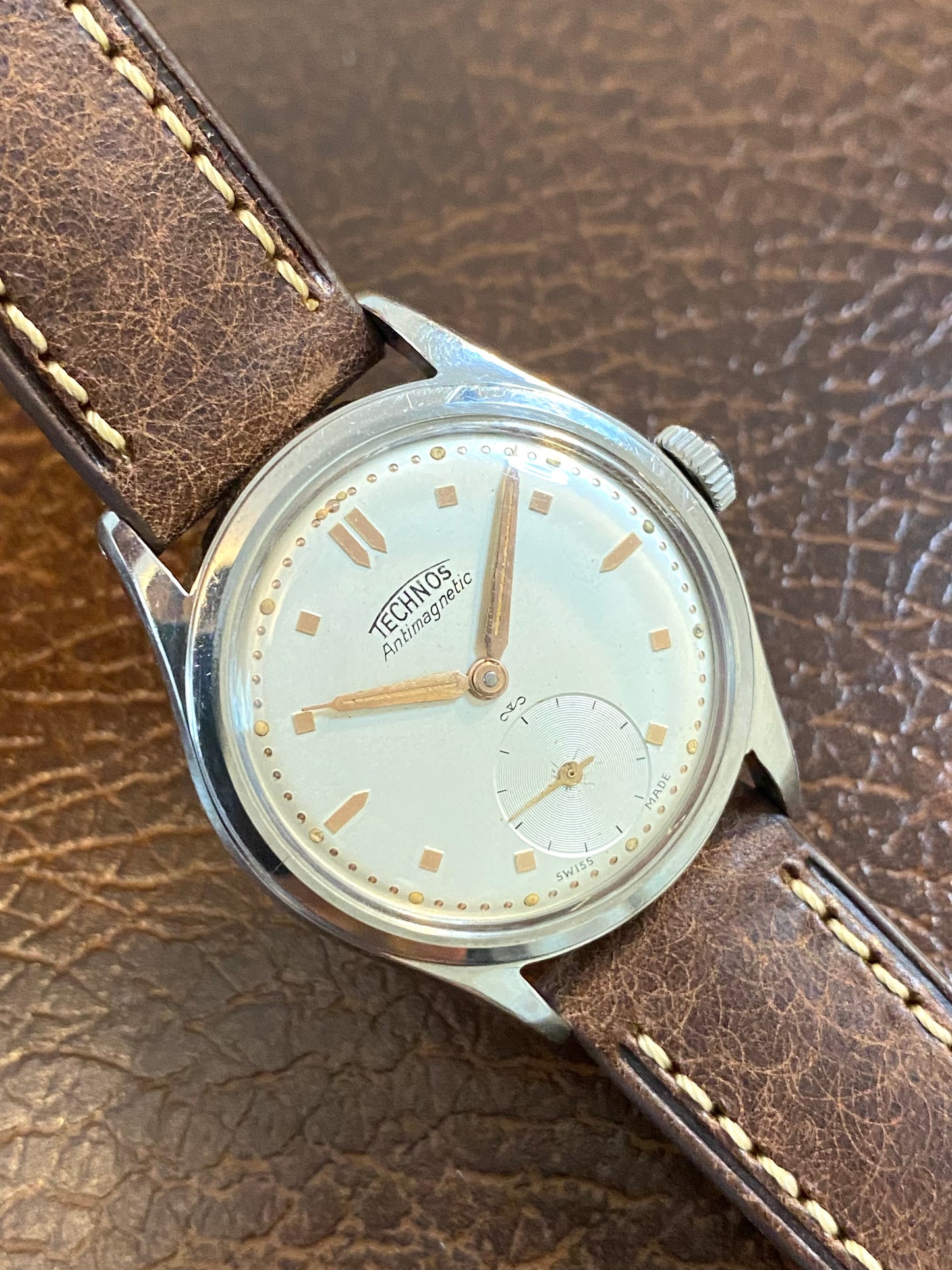 Technos Swiss Montre Vintage Mécanique Acier - 1950