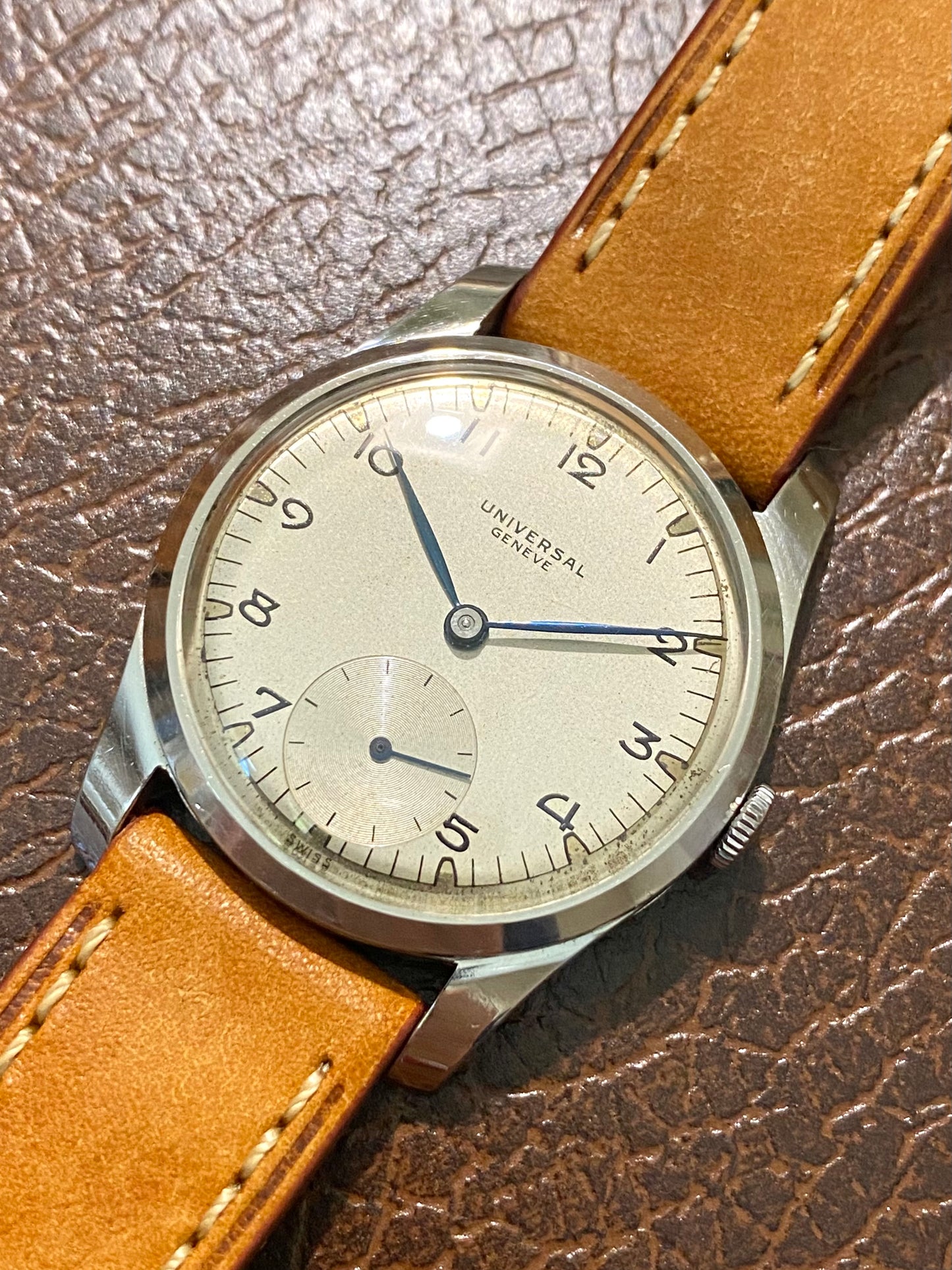 Universal Genève Montre Vintage Mécanique Cal.128 Réf. 212204 - 1954