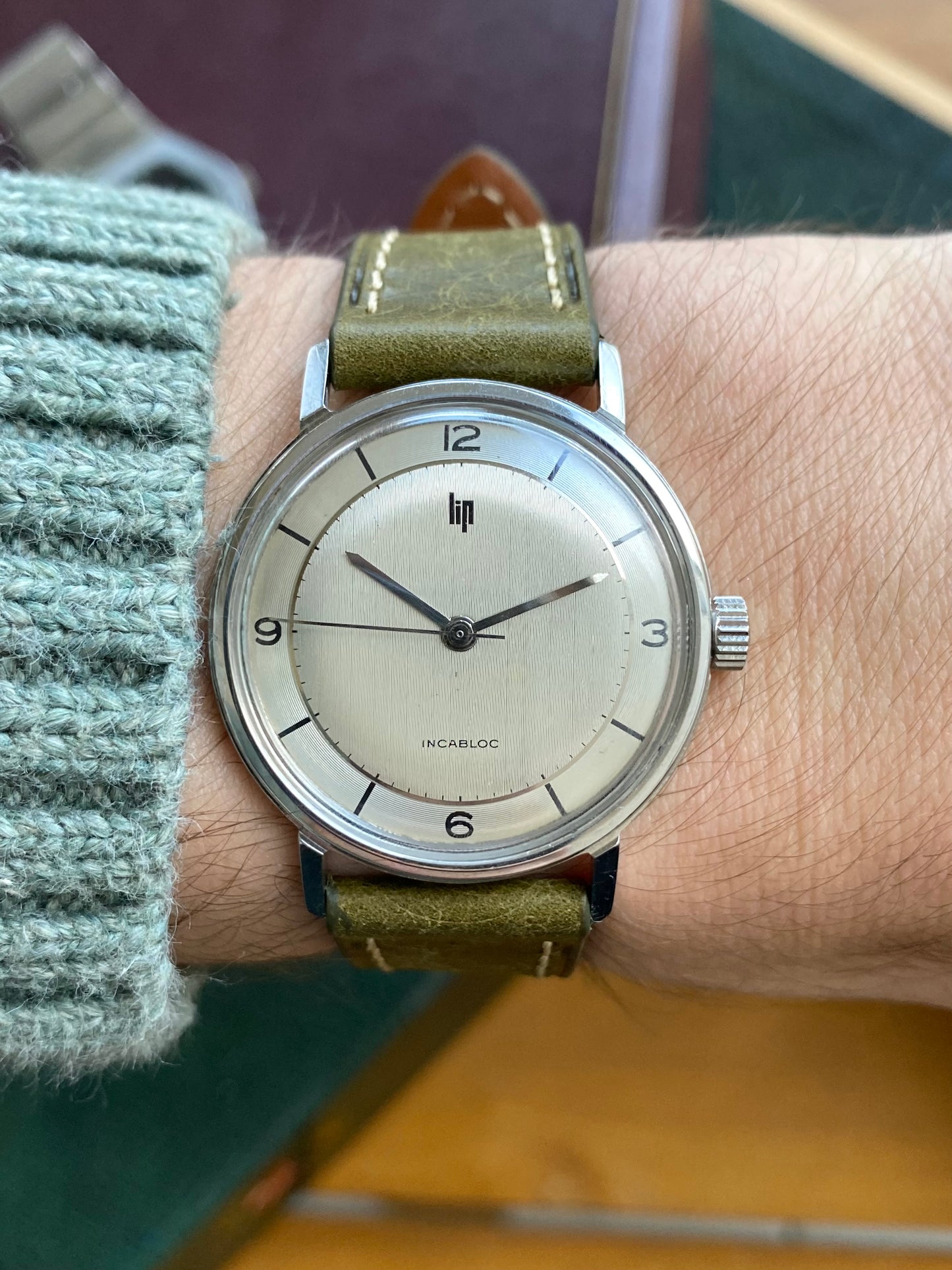 LIP France Montre Vintage Mécanique Acier Calibre R23 1960