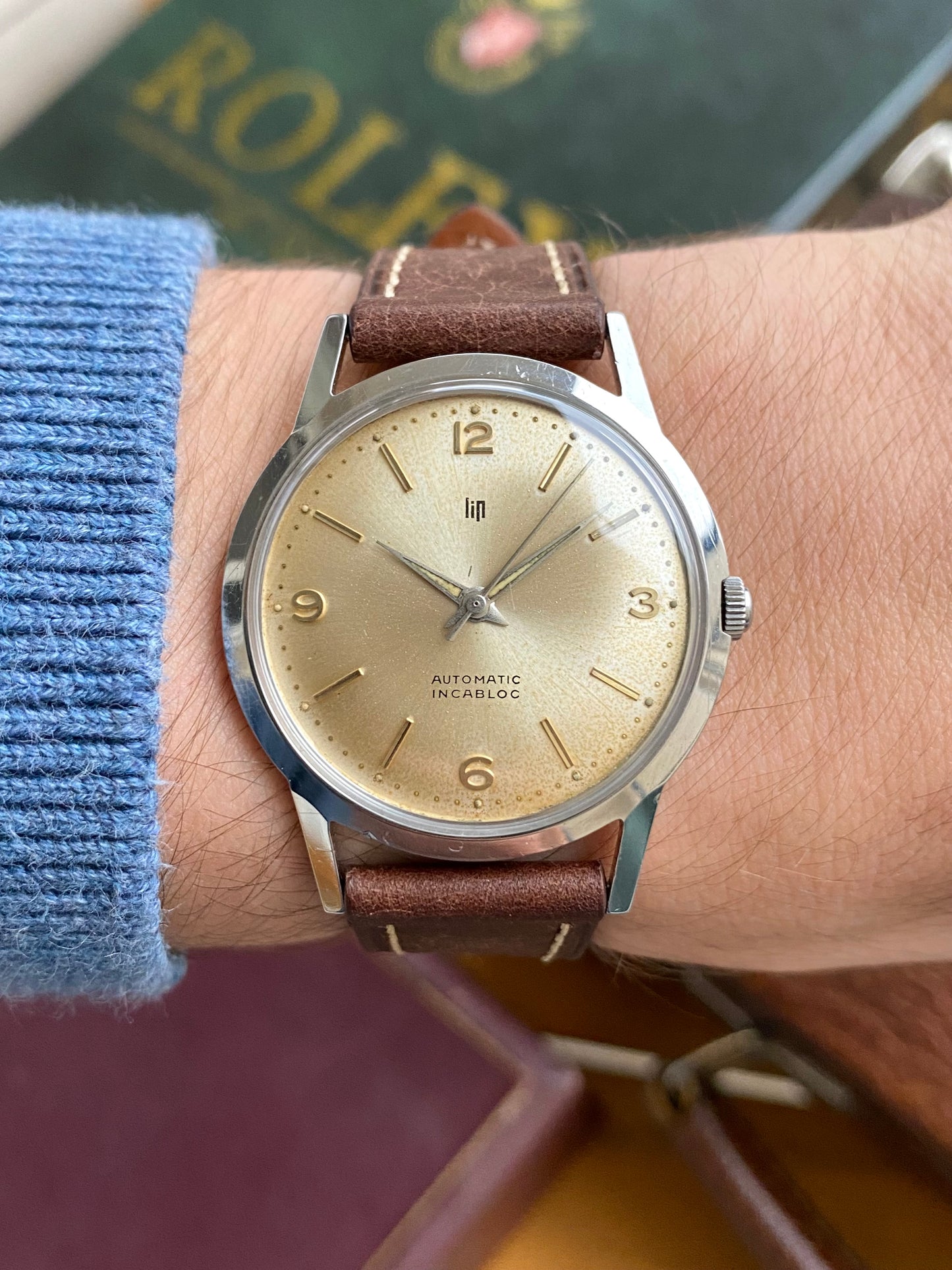 LIP France Automatic Cal. R147 Montre Vintage Mécanique Acier 1960
