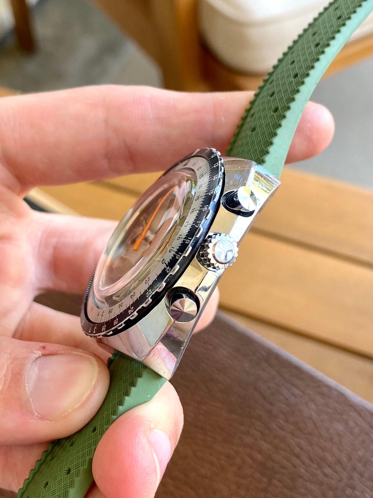 Difor France Montre Chronographe Mécanique Valjoux 7734 de Plongée 1970