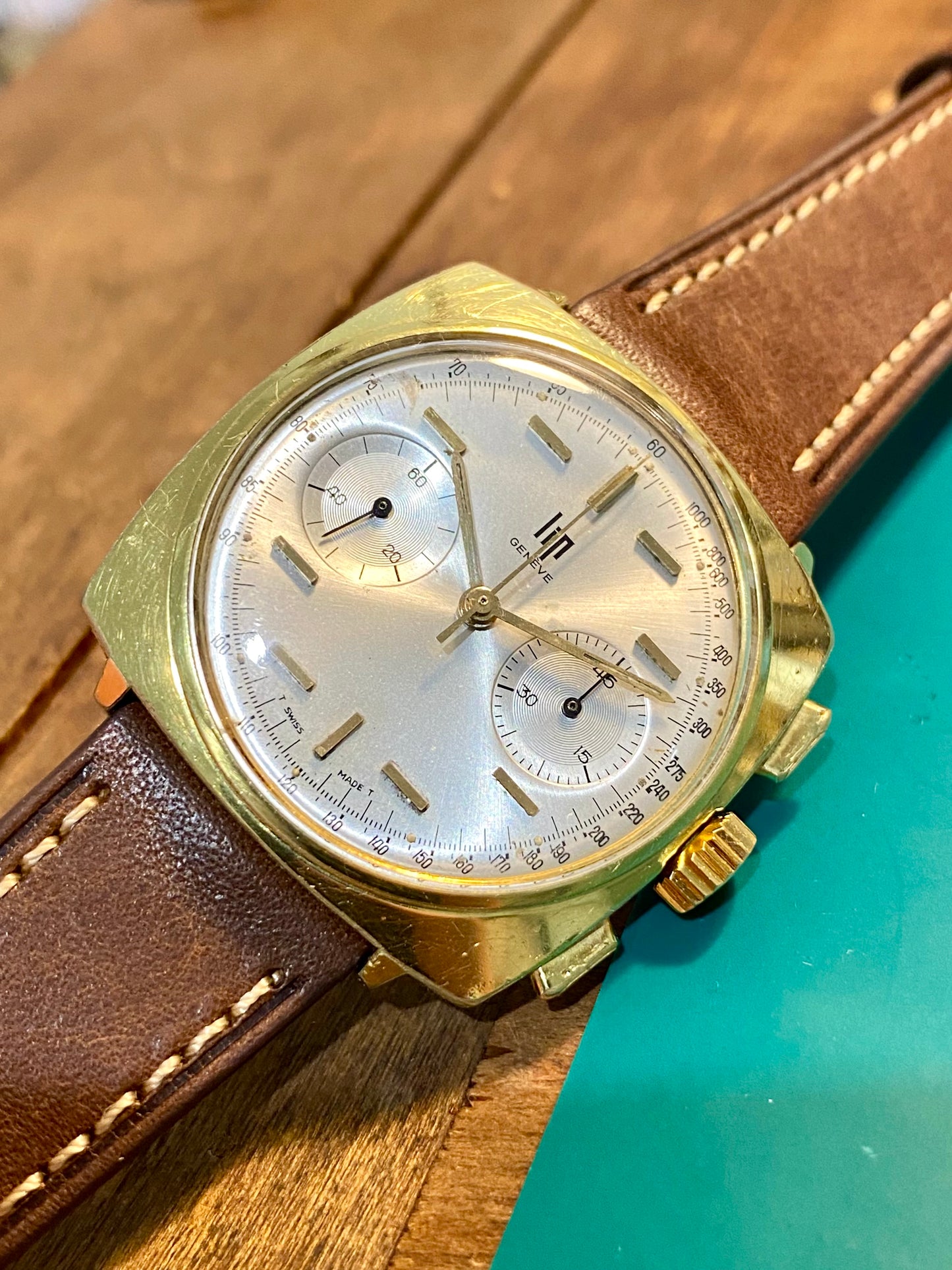 LIP Genève Chronograph RCH830 Montre Vintage Mécanique Swiss "Top Time" 1960