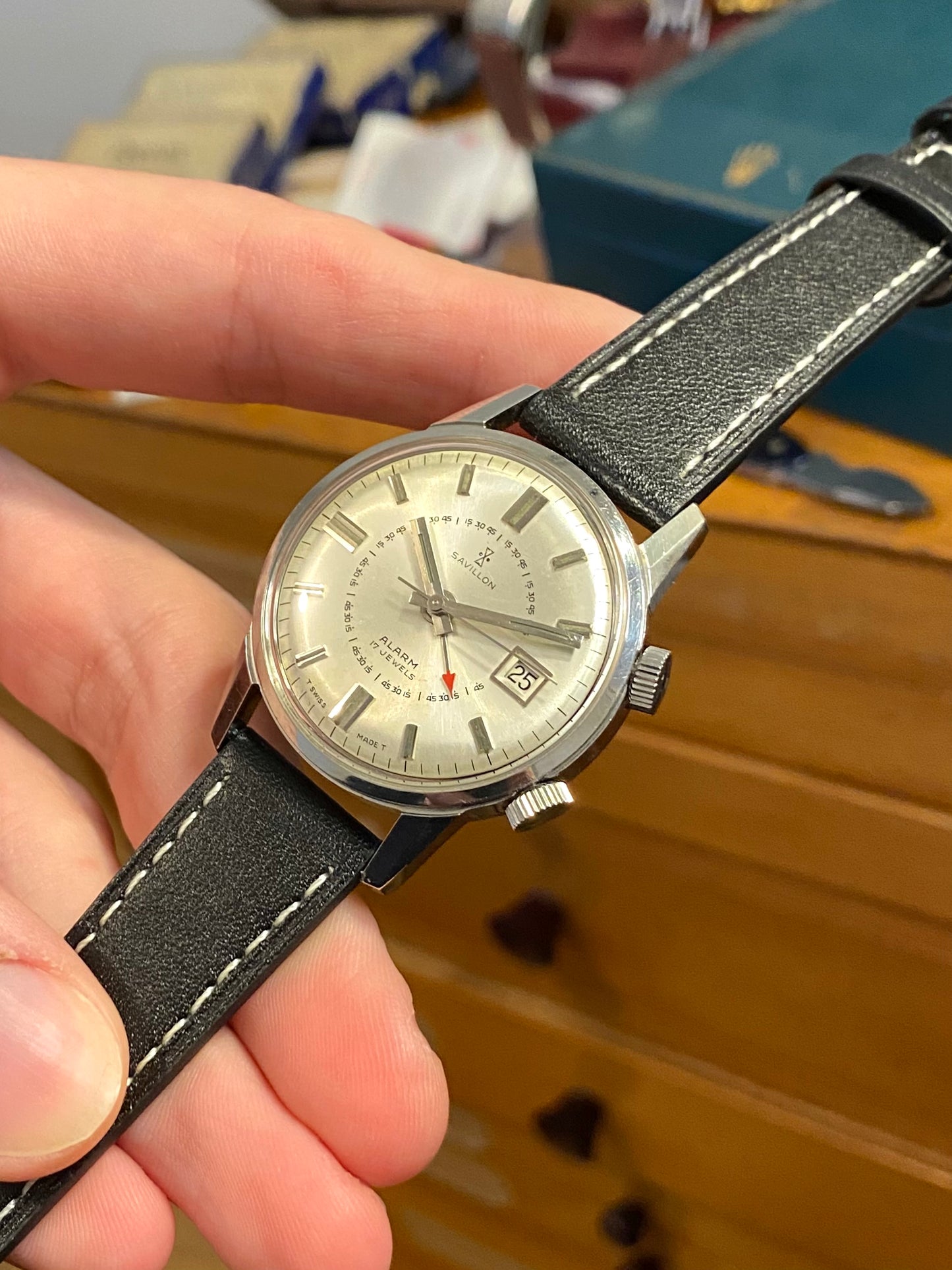 Savillon Alarm Montre Vintage Sonnerie Mécanique - Cal. As1568 Suisse - 1960