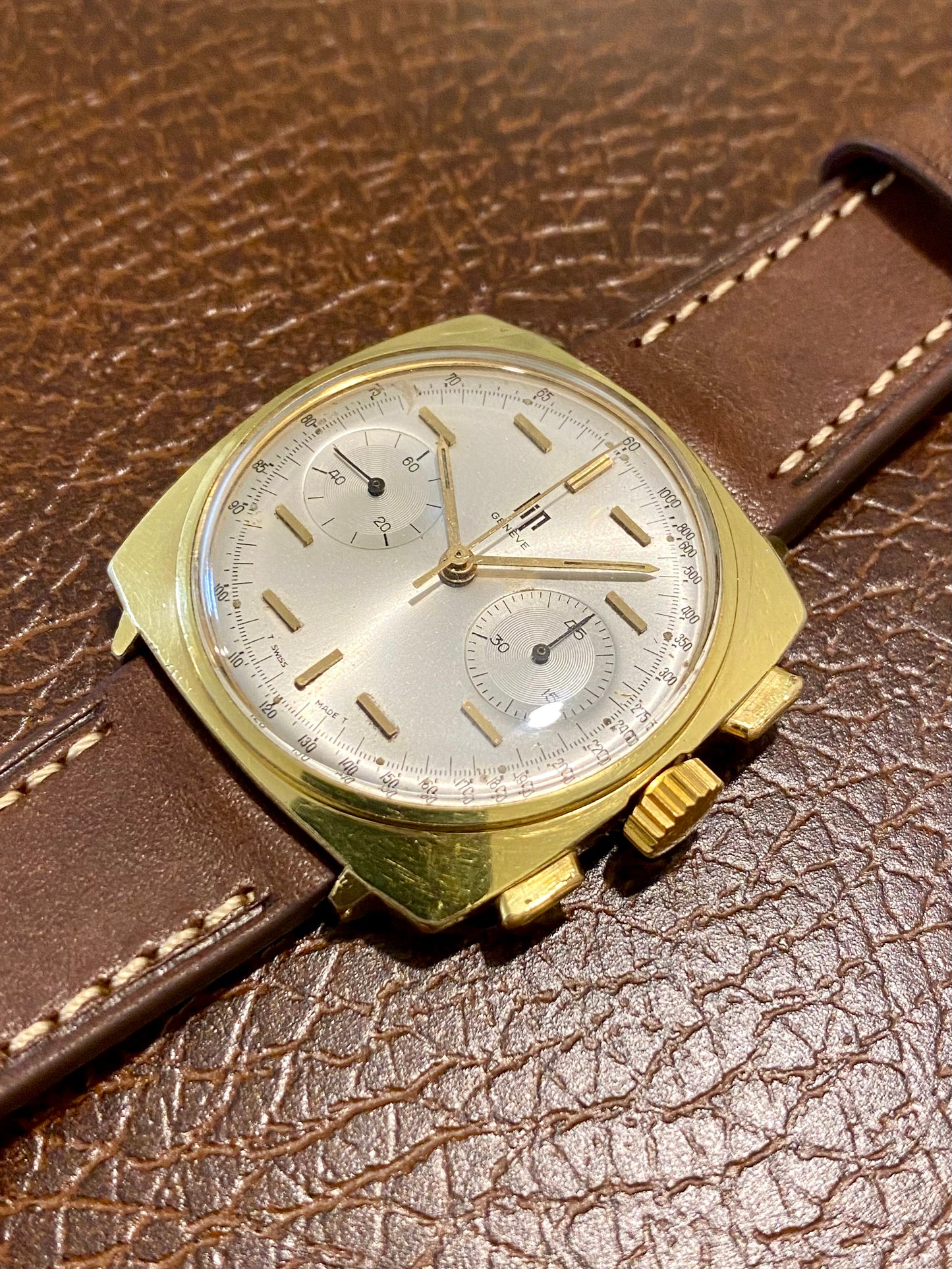 LIP Genève Chronograph RCH830 Montre Vintage Mécanique Swiss "Top Time" 1960