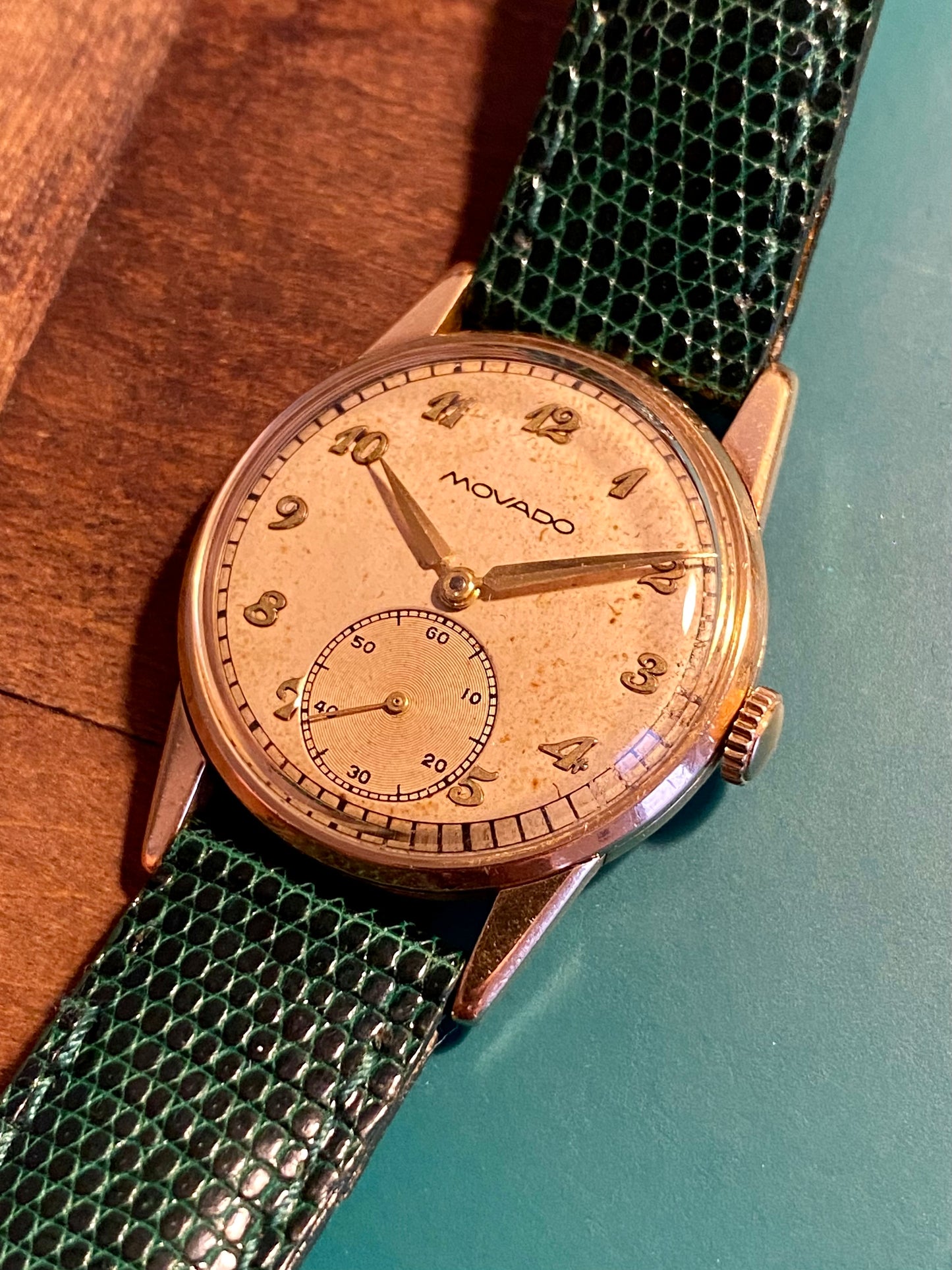 Movado Cal.75 Or Jaune 18k 750/1000 Montre Vintage Mécanique Breguet Dial 1940