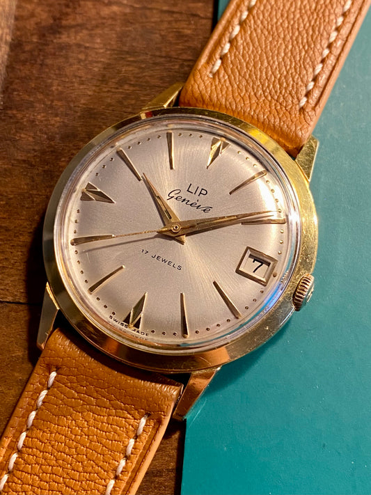 LIP Genève Date Montre Vintage Mécanique 1960
