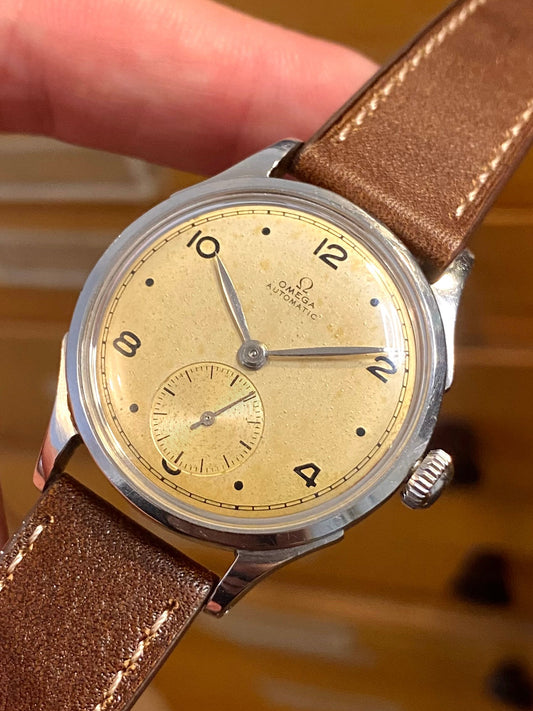 Omega Bumper Automatic Ref. 2375 Montre Vintage Mécanique Patinée 28.10RA - 1945