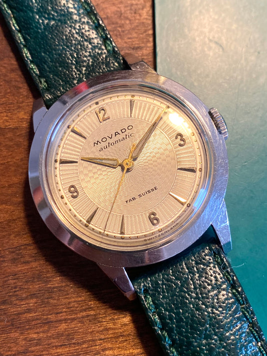 Movado Bumper Automatic C221a F.Borgel Case Montre Vintage 1940