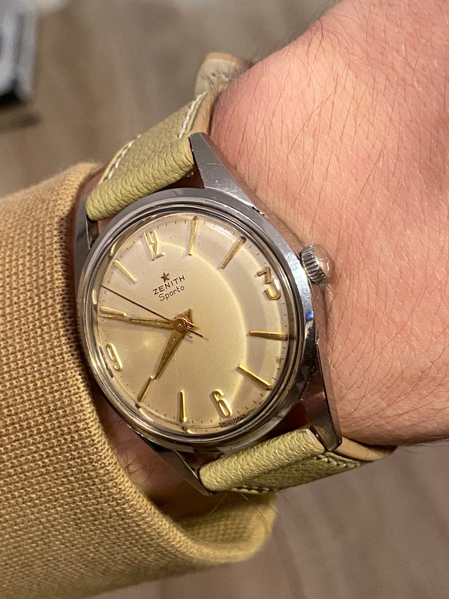 Zenith Sporto Montre Vintage Mécanique 1960 + Boîte