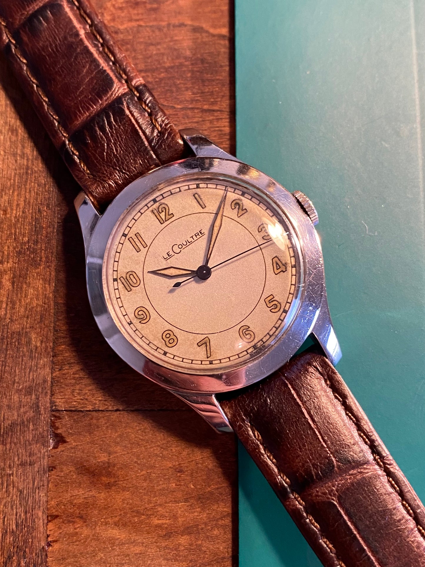 LeCoultre Militaire Montre Vintage Cal.450c Mécanique - Aiguilles Losange - 1940