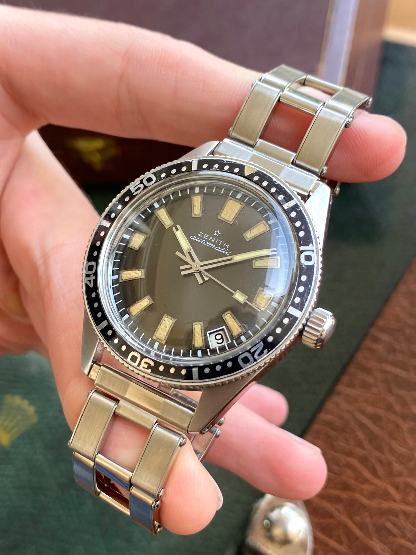 Zenith Skin Diver - Montre Vintage Plongée Automatic Cal. 2542PC 1960
