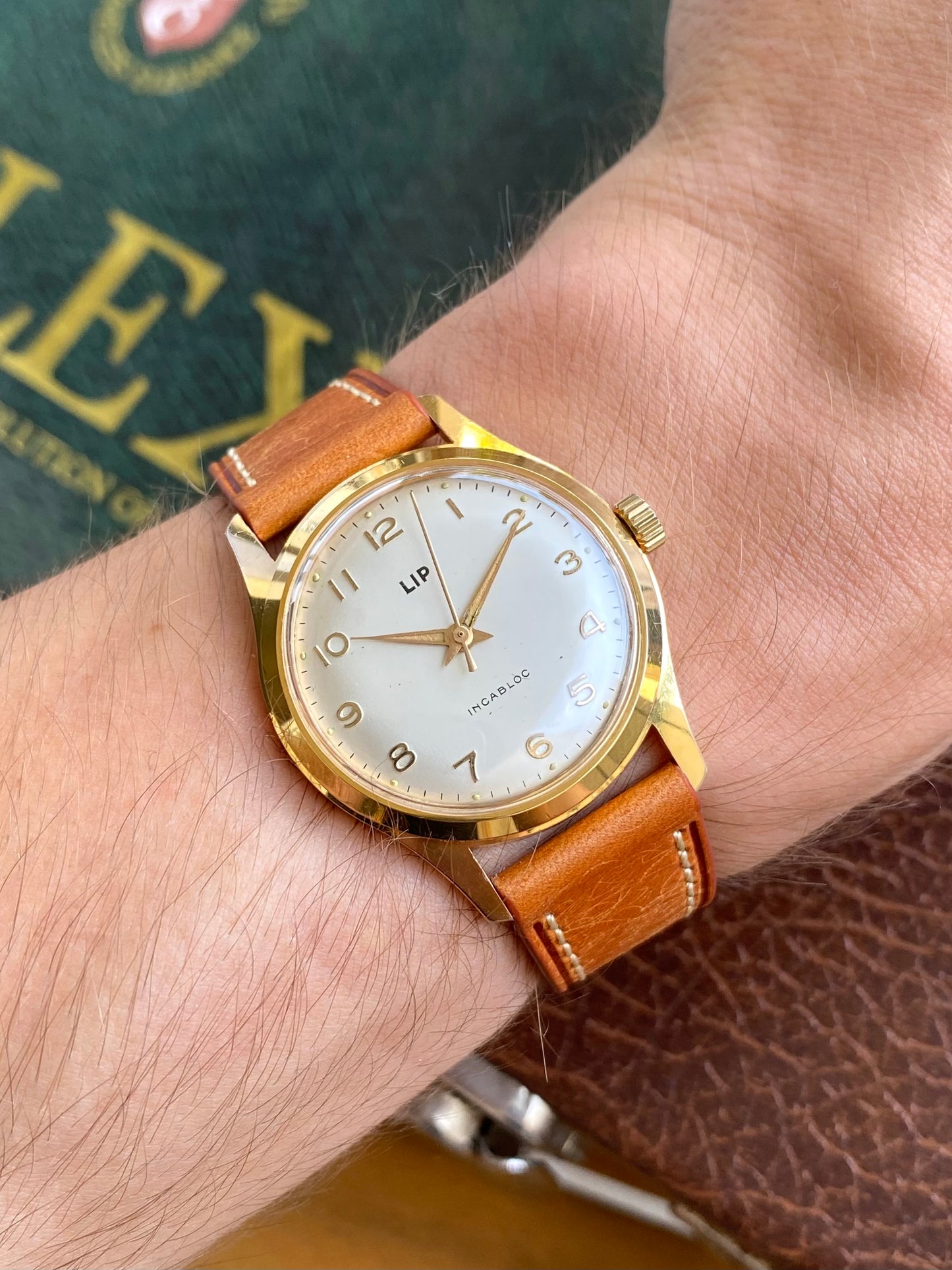 LIP France R23 Montre Vintage Mécanique Plaqué Or 1960