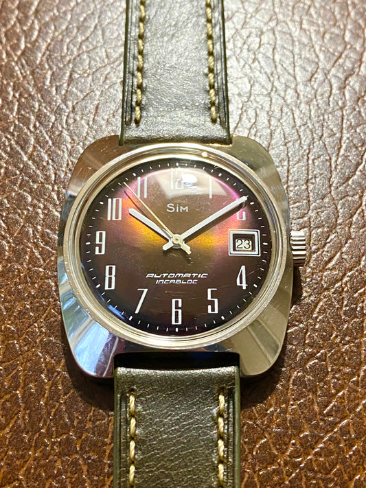 SIM Automatic Montre Vintage Mécanique 1970