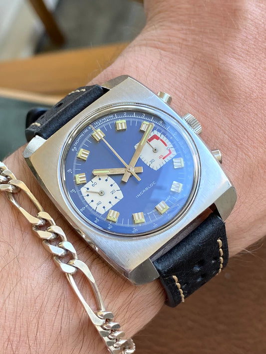 Valjoux 7733 Chronographe Suisse Anonyme - Montre Vintage Mécanique 1970
