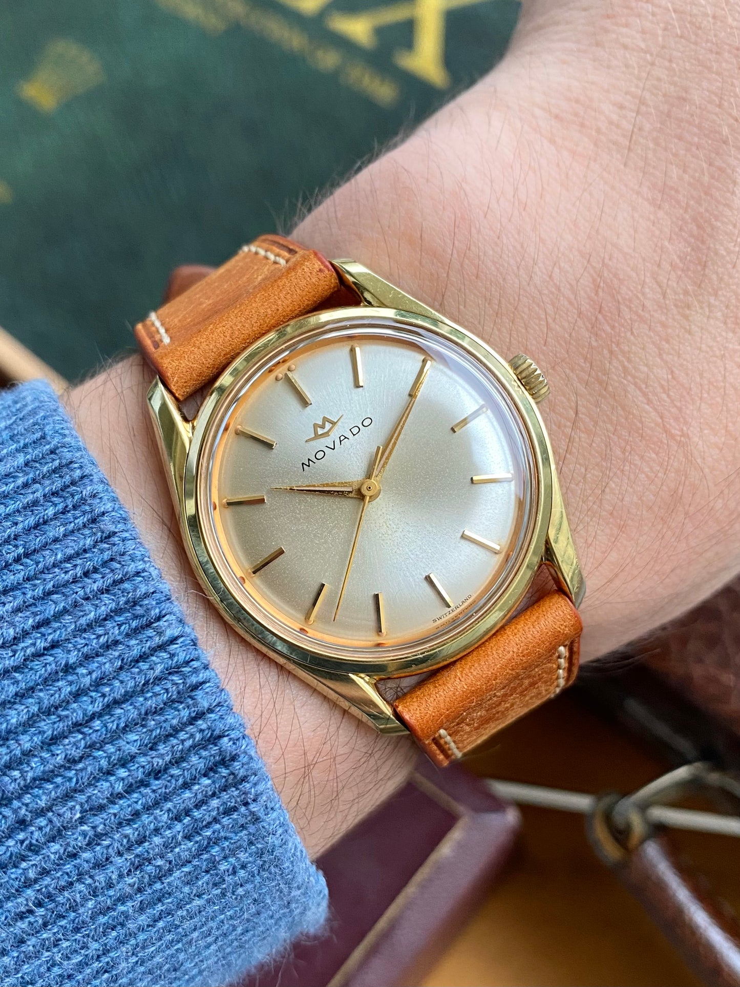 Movado Sub-Sea Plaqué Or - Montre Vintage Mécanique Cal.345 Ref.53091 - 1960