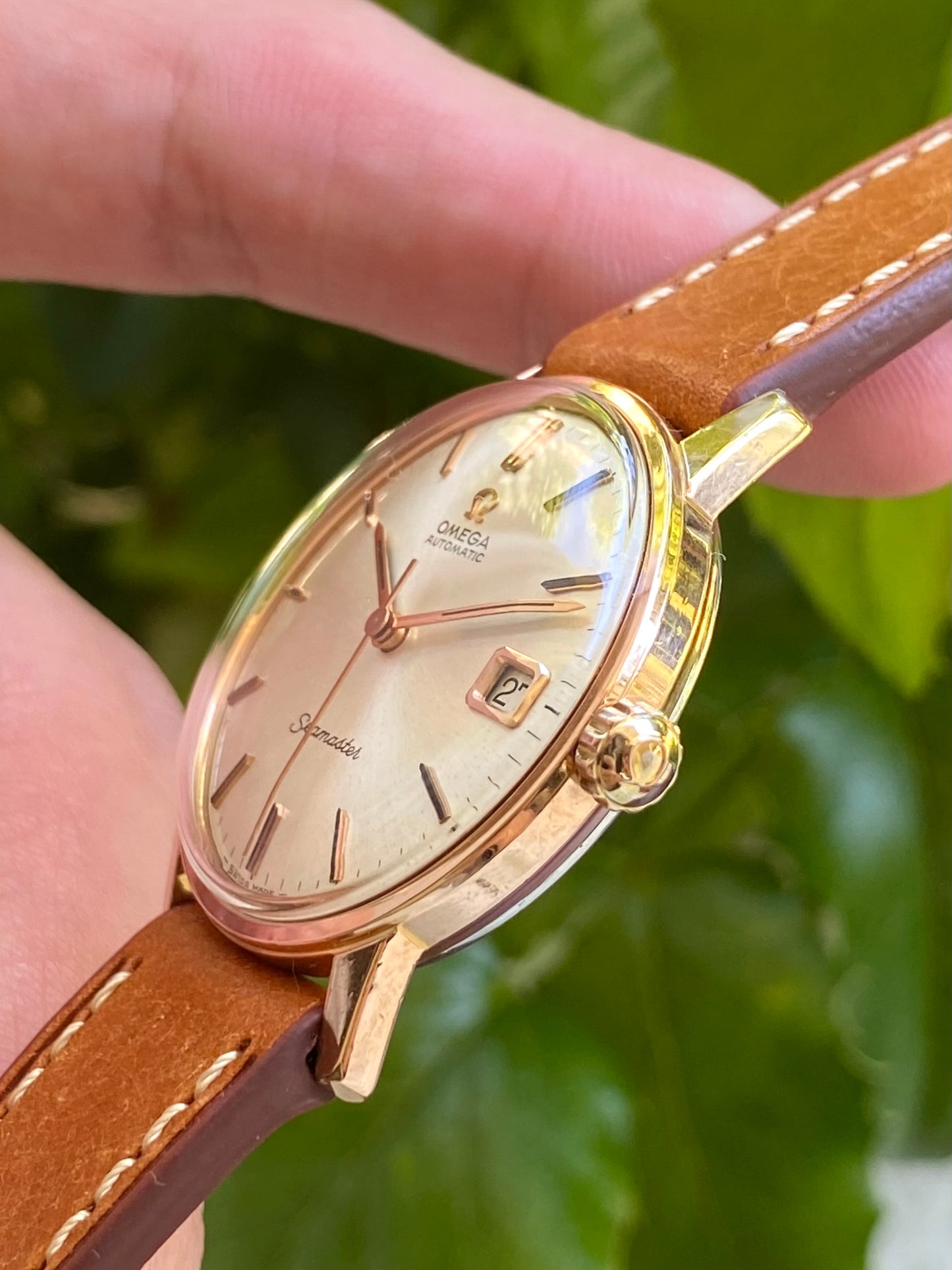 Omega Seamaster Automatic Plaqué Or Montre Vintage Mécanique Cal.562 Ref.186.002 - 1965