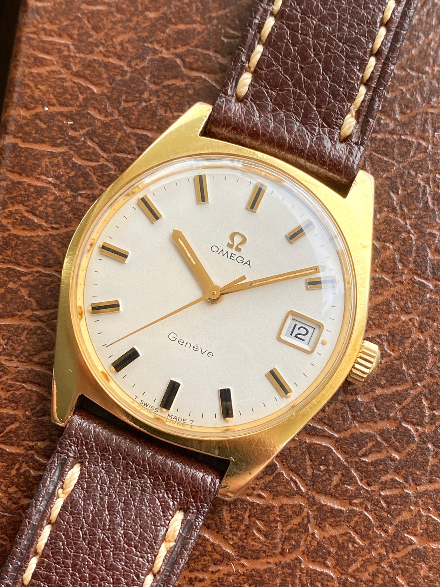Omega Genève Plaqué Or - Cal. 613 Ref. 136.041 Montre Vintage Mécanique 1968