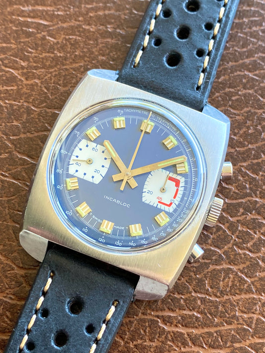 Valjoux 7733 Chronographe Suisse Anonyme - Montre Vintage Mécanique 1970