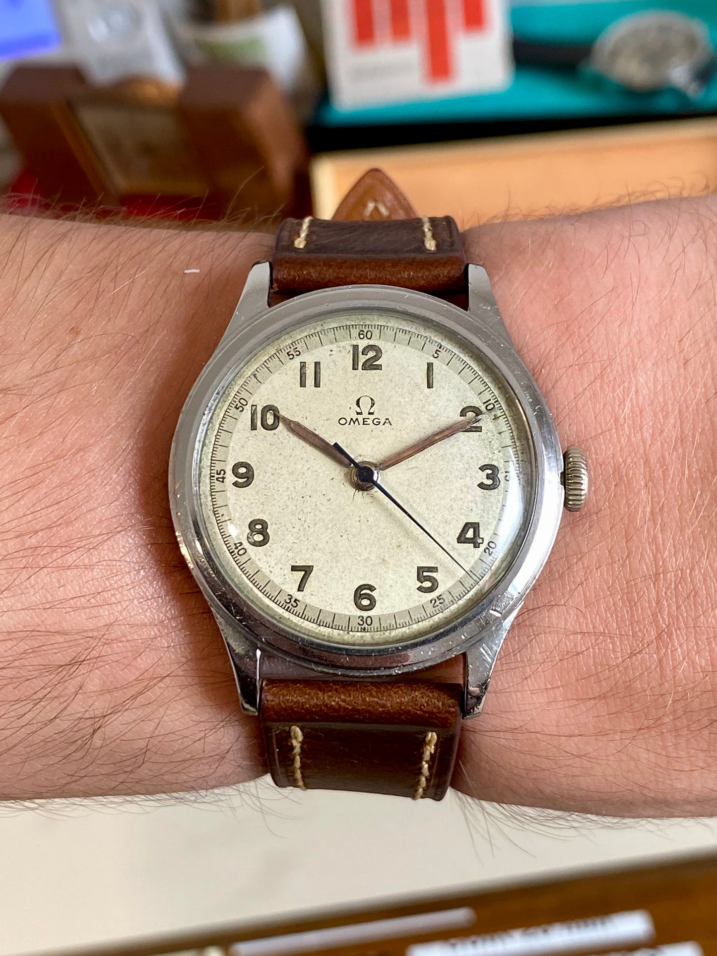 Omega 2179 Militaire WWII US.Army (Civil) Montre Vintage Mécanique 30T2 SC 1943